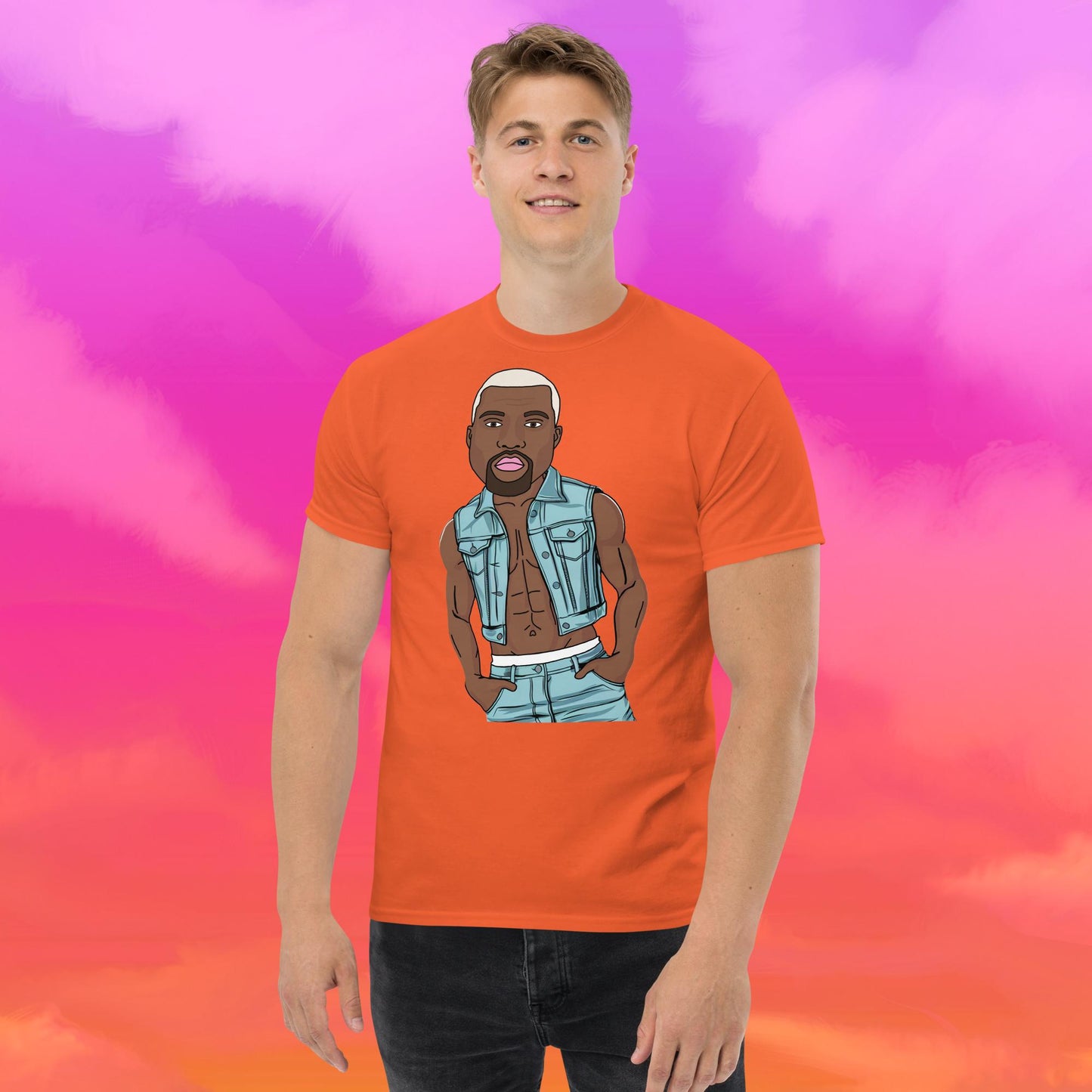 Kanye West Ye Yeezy Hip Hop tee Orange T-shirts Kanye West Music Next Cult Brand