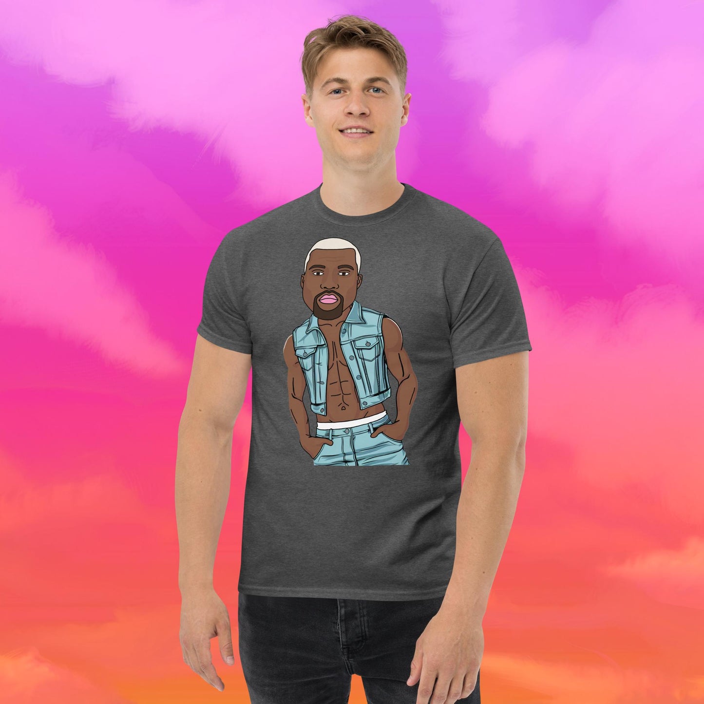 Kanye West Ye Yeezy Hip Hop tee Dark Heather T-shirts Kanye West Music Next Cult Brand