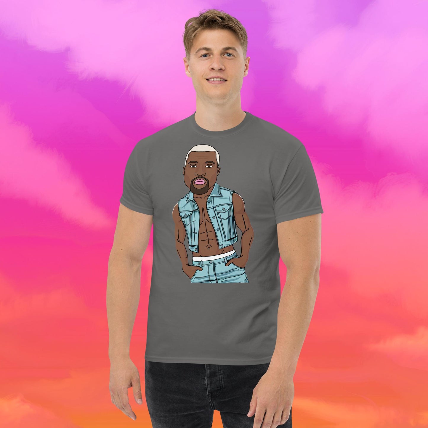 Kanye West Ye Yeezy Hip Hop tee Charcoal T-shirts Kanye West Music Next Cult Brand