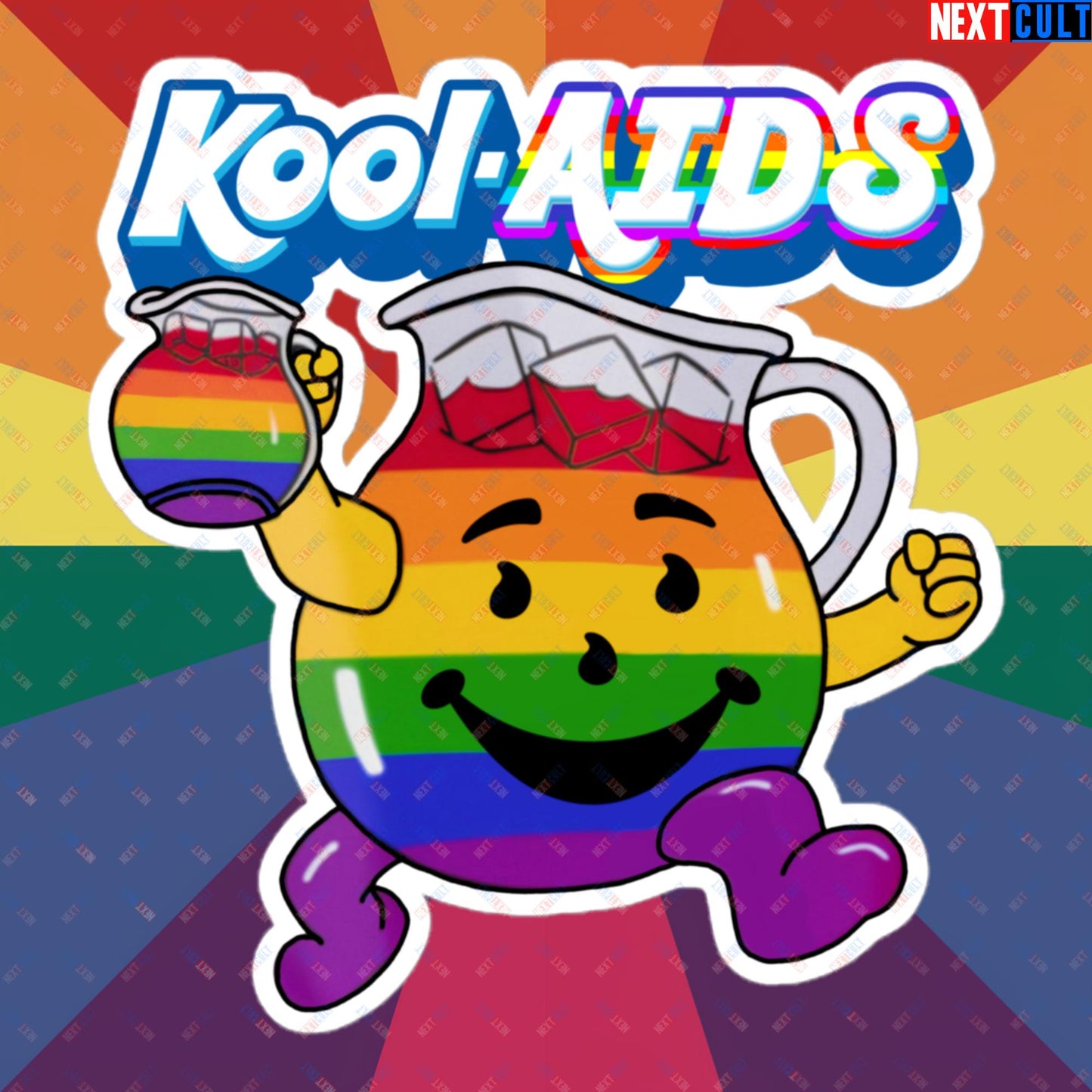 Kool-AIDS Bubble-free stickers 5.5″×5.5″ Stickers LGBTQ+ Next Cult Brand