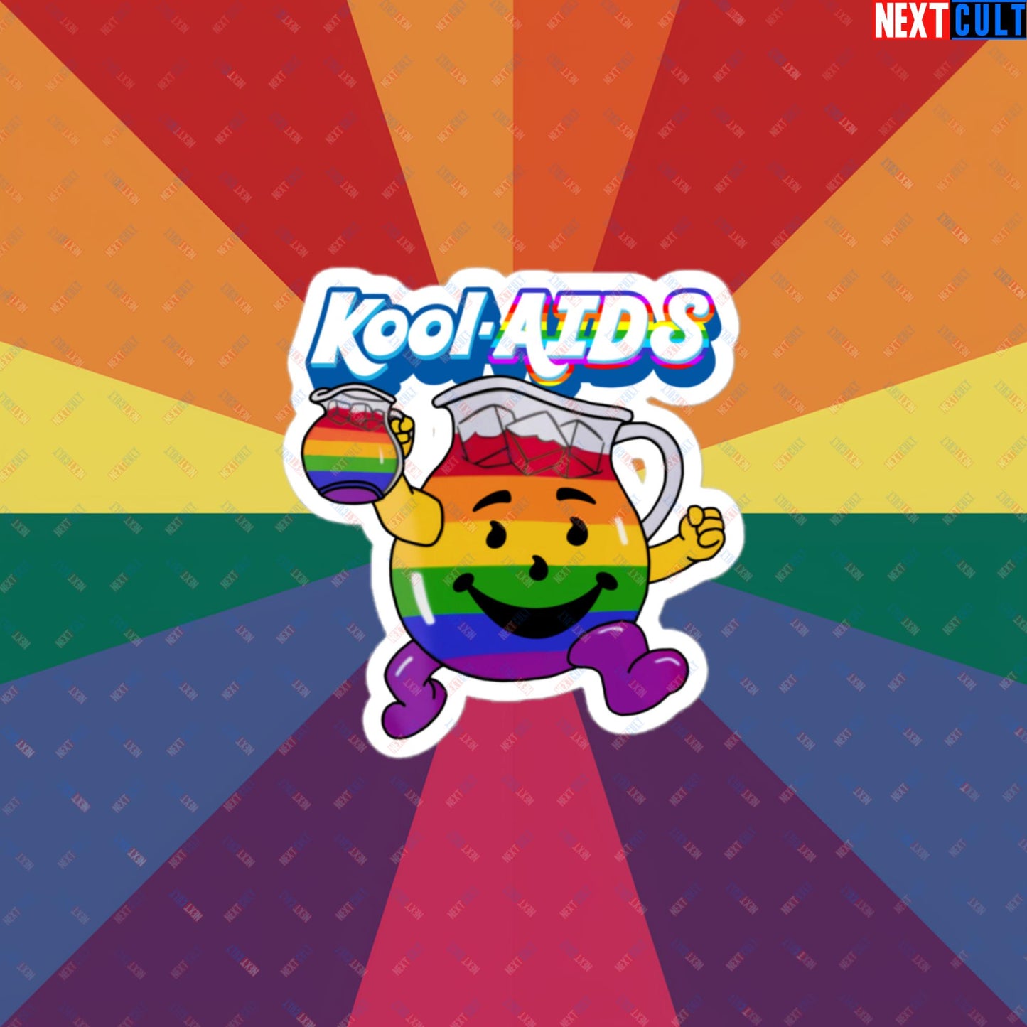 Kool-AIDS Bubble-free stickers 3″×3″ Stickers LGBTQ+ Next Cult Brand