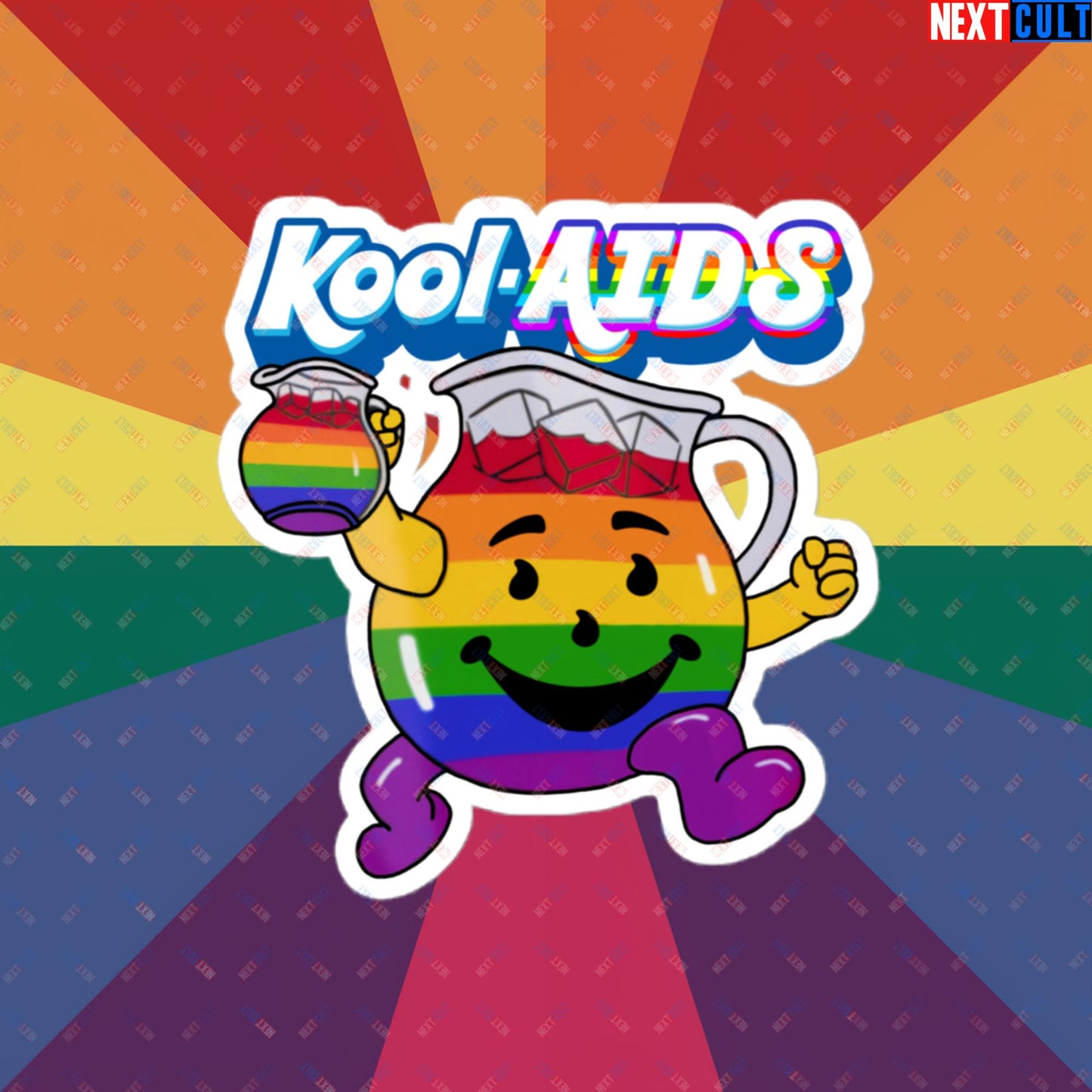 Kool-AIDS Bubble-free stickers 4″×4″ Stickers LGBTQ+ Next Cult Brand