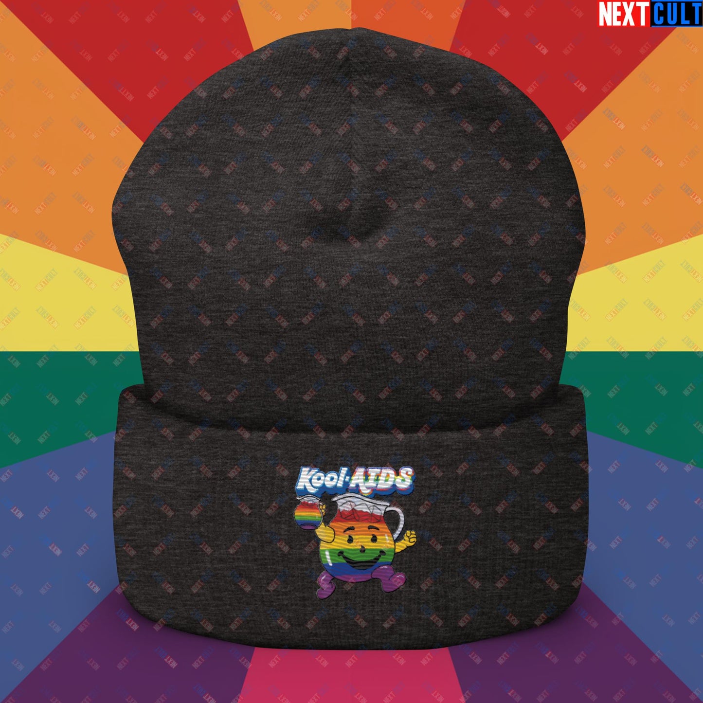 Kool-AIDS Cuffed Beanie Dark Grey Hats LGBTQ+ Next Cult Brand
