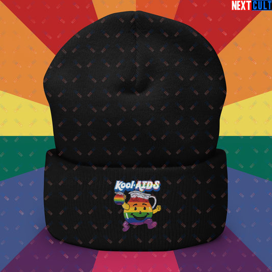 Kool-AIDS Cuffed Beanie Black Hats LGBTQ+ Next Cult Brand