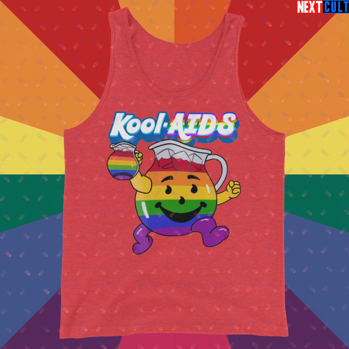 Kool-AIDS Tank Top Red Triblend Tank Tops LGBTQ+ Next Cult Brand