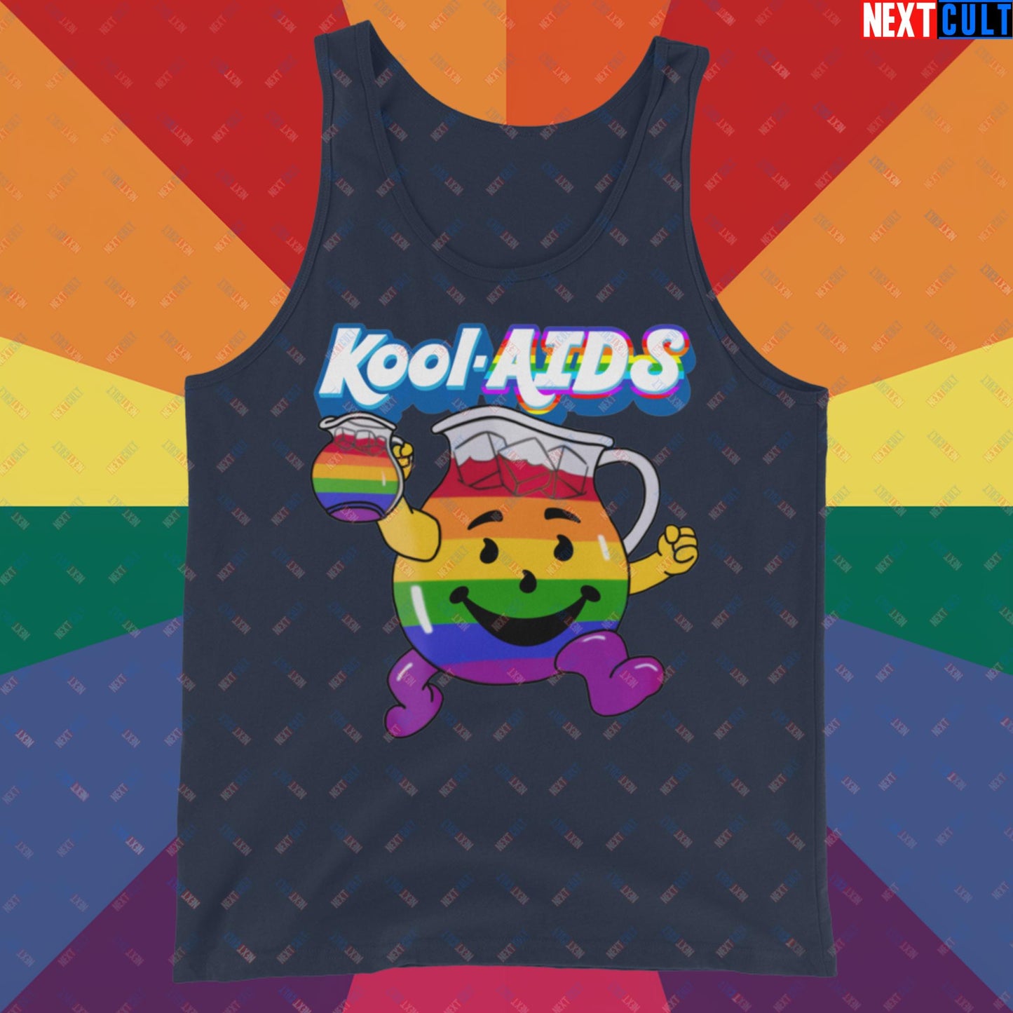 Kool-AIDS Tank Top Navy Tank Tops LGBTQ+ Next Cult Brand