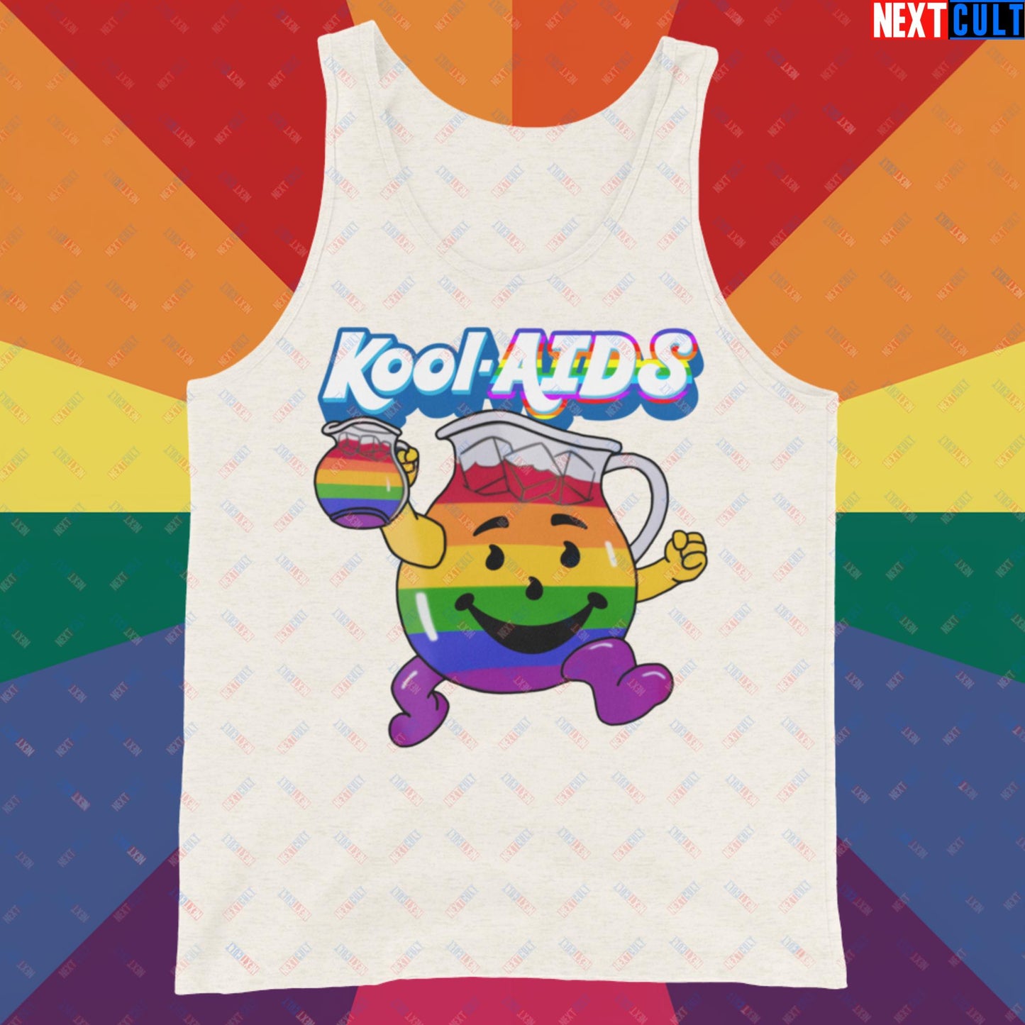 Kool-AIDS Tank Top Oatmeal Triblend Tank Tops LGBTQ+ Next Cult Brand