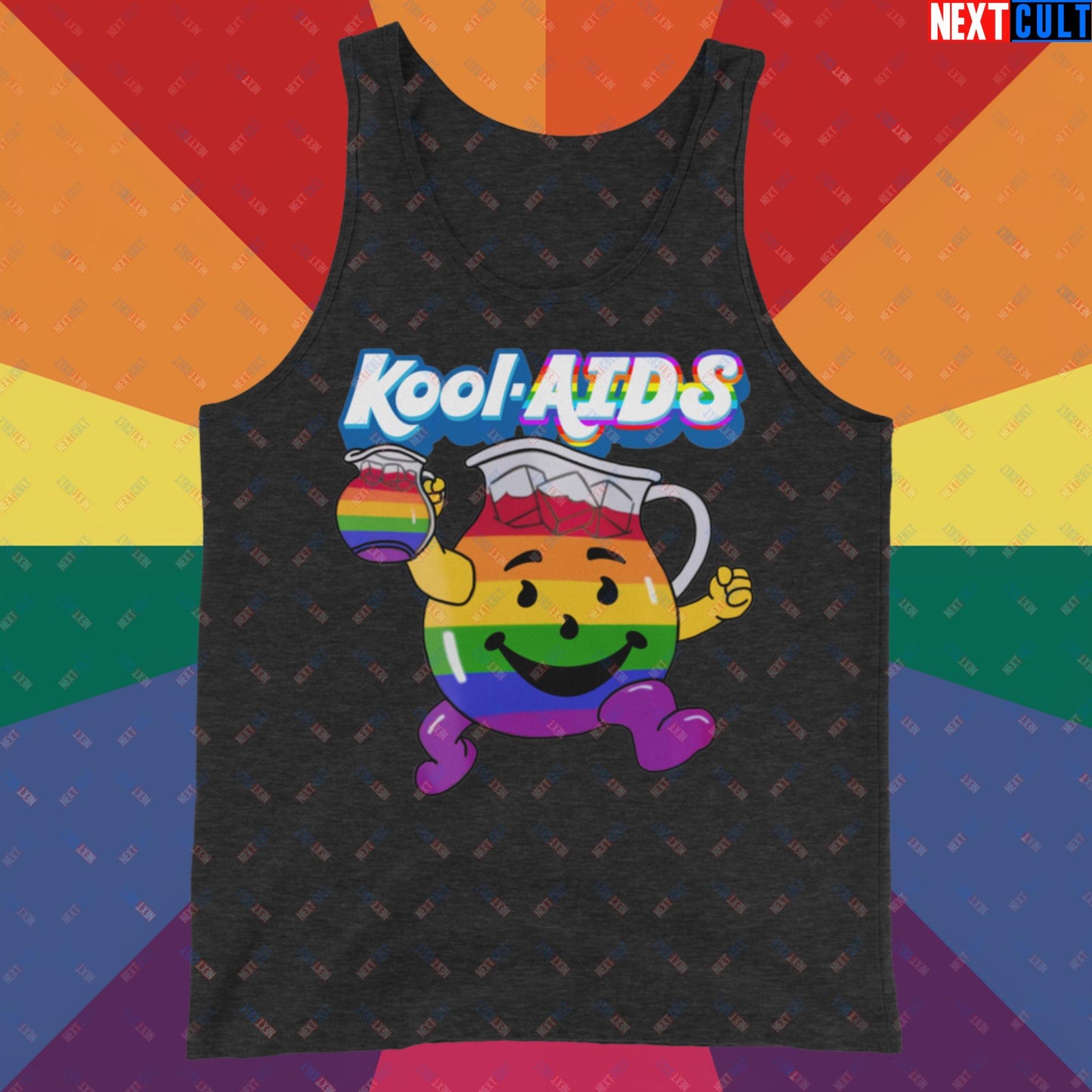 Kool-AIDS Tank Top Charcoal-Black Triblend Tank Tops LGBTQ+ Next Cult Brand