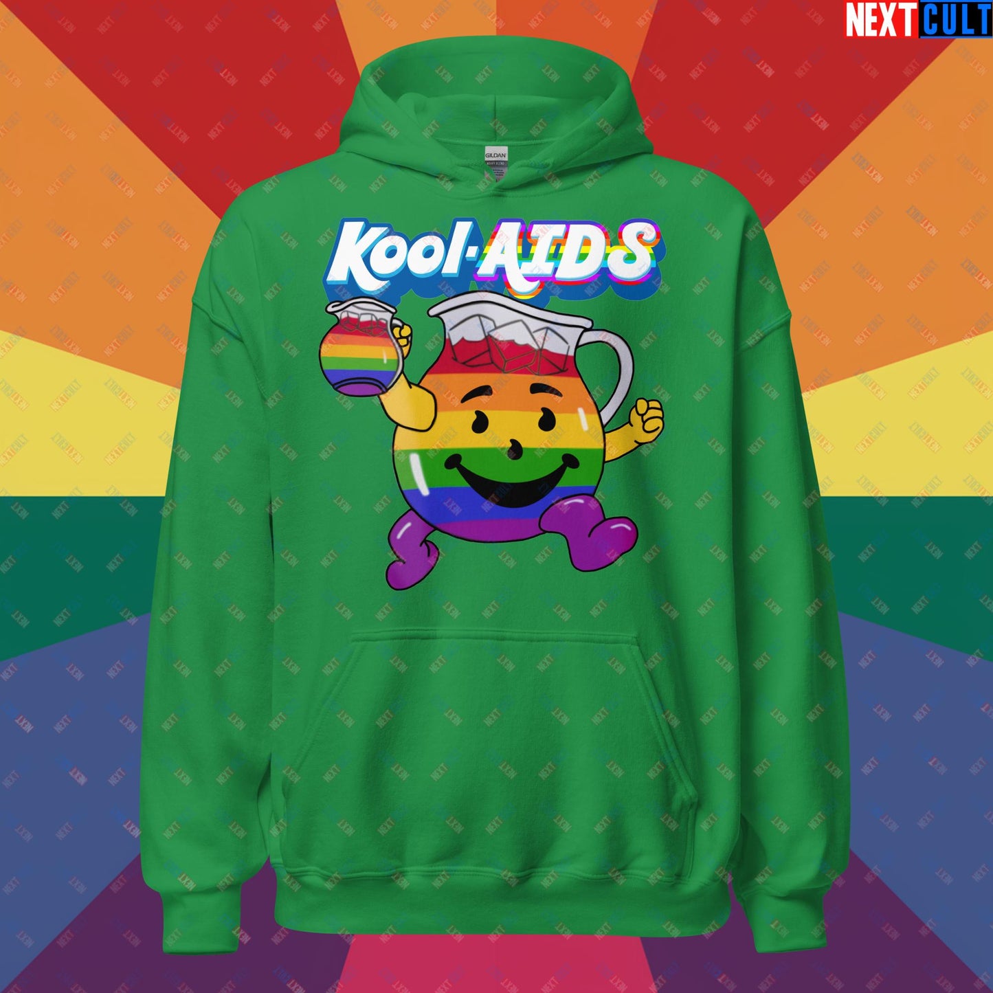 Kool-AIDS Unisex Hoodie Irish Green Hoodies LGBTQ+ Next Cult Brand
