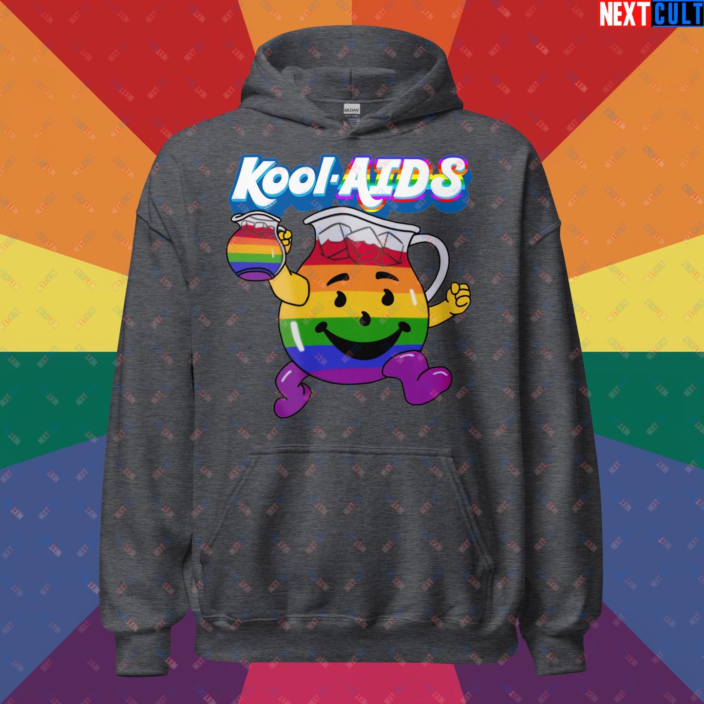 Kool-AIDS Unisex Hoodie Dark Heather Hoodies LGBTQ+ Next Cult Brand