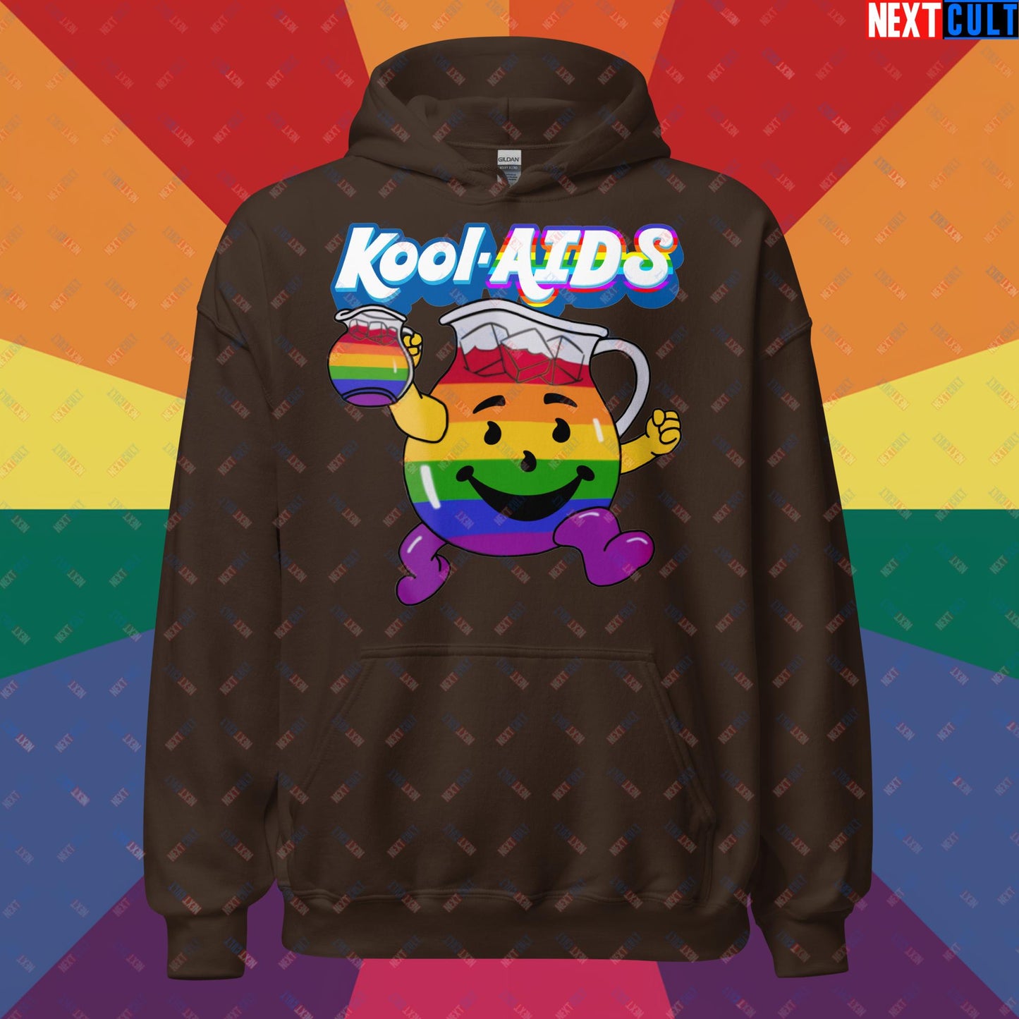 Kool-AIDS Unisex Hoodie Dark Chocolate Hoodies LGBTQ+ Next Cult Brand