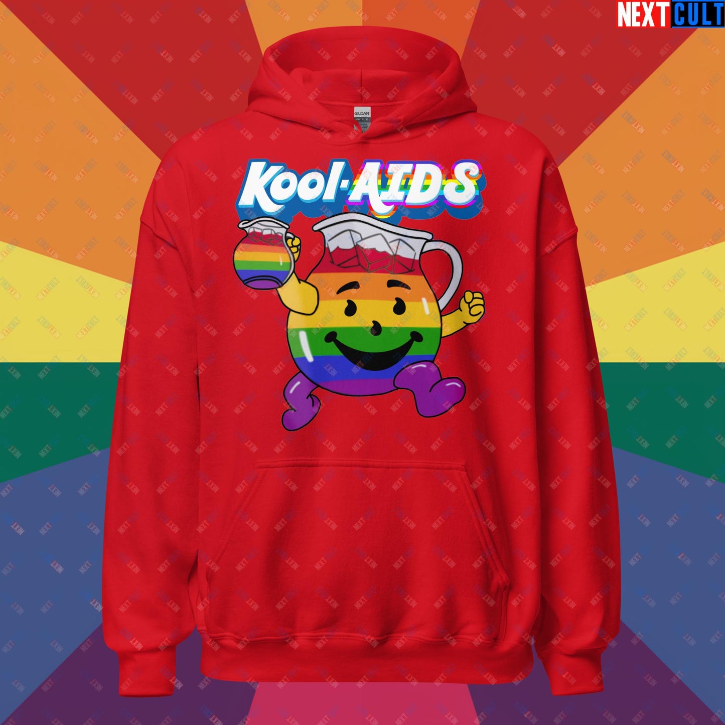 Kool-AIDS Unisex Hoodie Red Hoodies LGBTQ+ Next Cult Brand