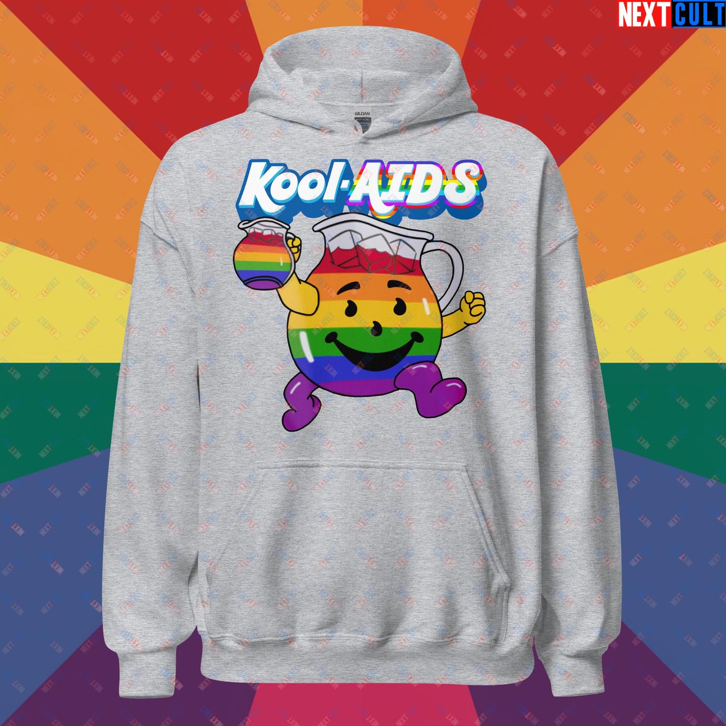 Kool-AIDS Unisex Hoodie Sport Grey Hoodies LGBTQ+ Next Cult Brand