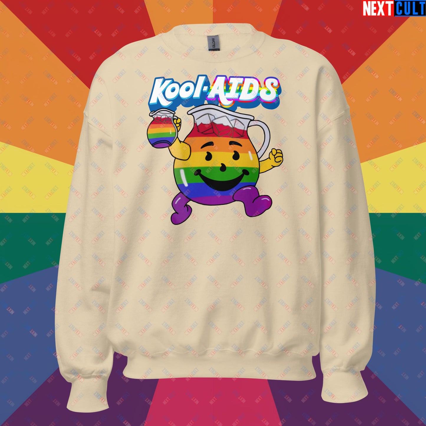 Kool-AIDS Unisex Sweatshirt Sand Sweatshirts LGBTQ+ Next Cult Brand