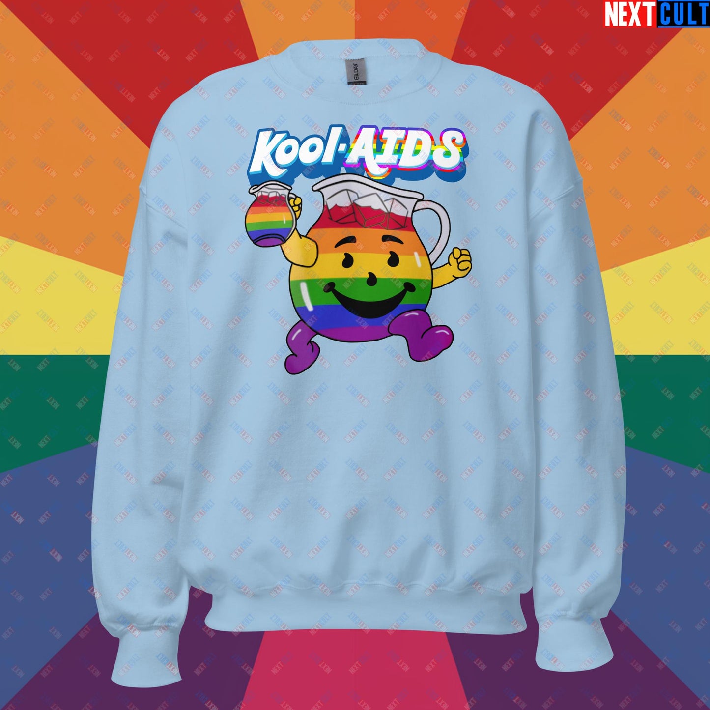 Kool-AIDS Unisex Sweatshirt Light Blue Sweatshirts LGBTQ+ Next Cult Brand