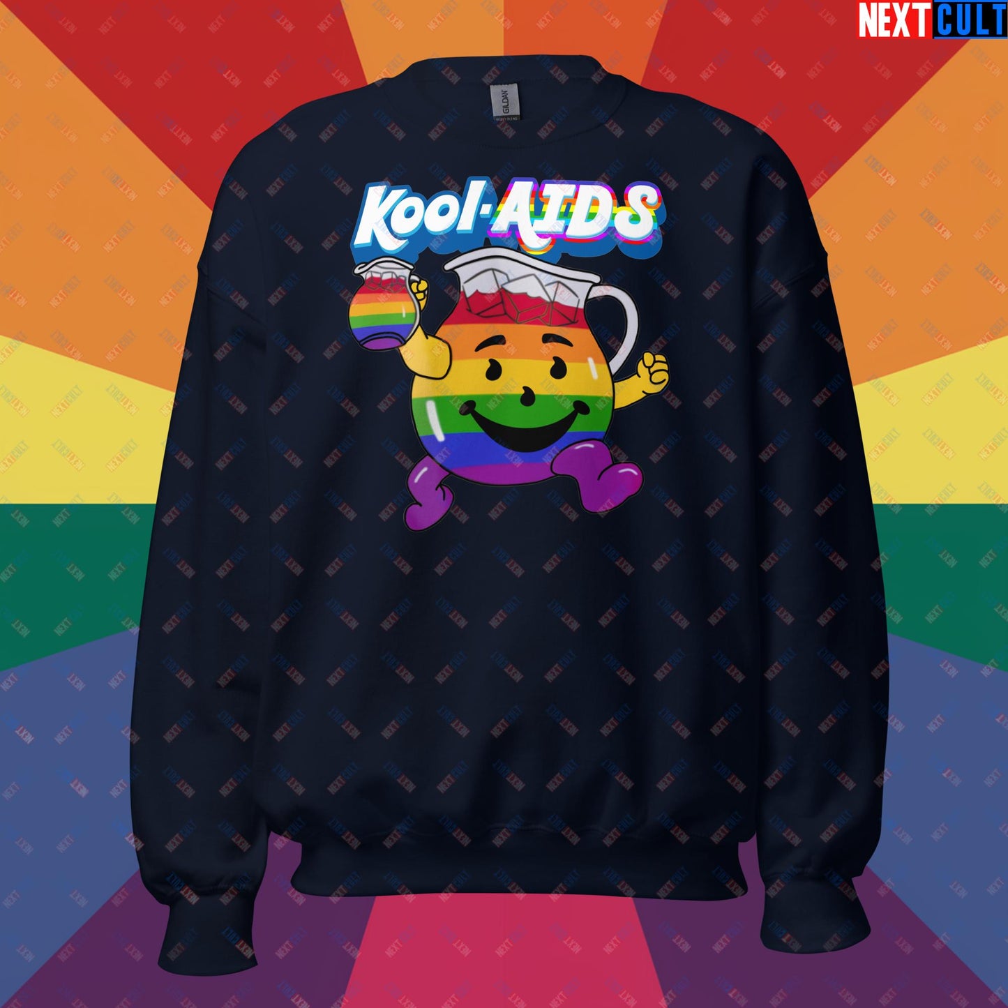 Kool-AIDS Unisex Sweatshirt Navy Sweatshirts LGBTQ+ Next Cult Brand
