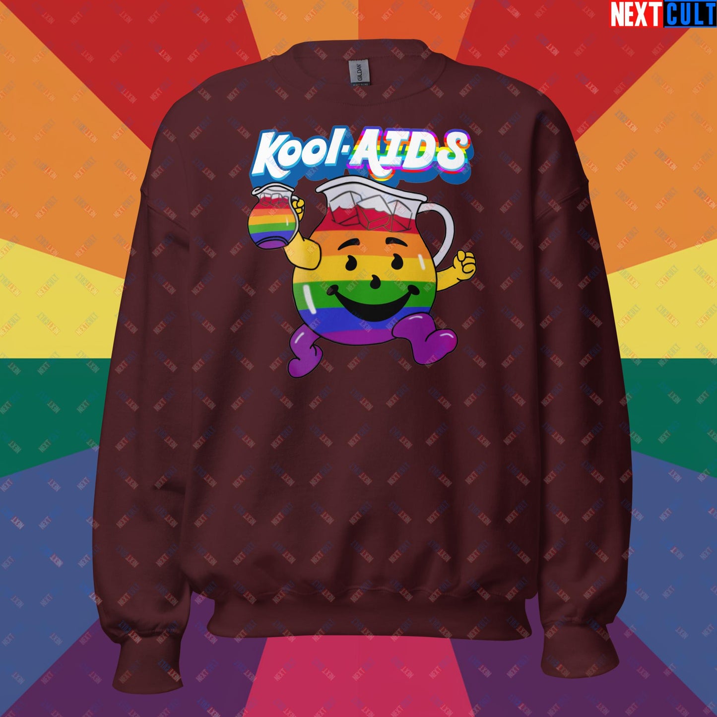 Kool-AIDS Unisex Sweatshirt Maroon Sweatshirts LGBTQ+ Next Cult Brand