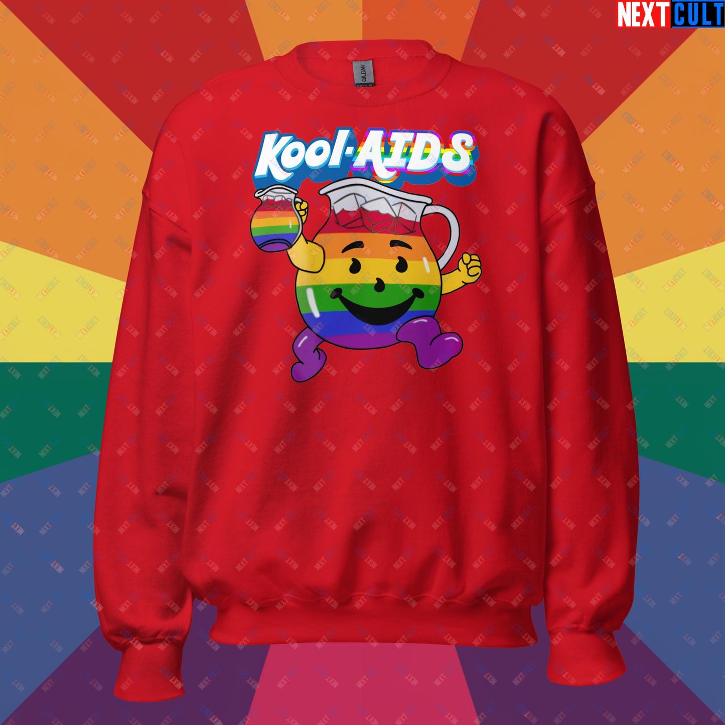 Kool-AIDS Unisex Sweatshirt Red Sweatshirts LGBTQ+ Next Cult Brand