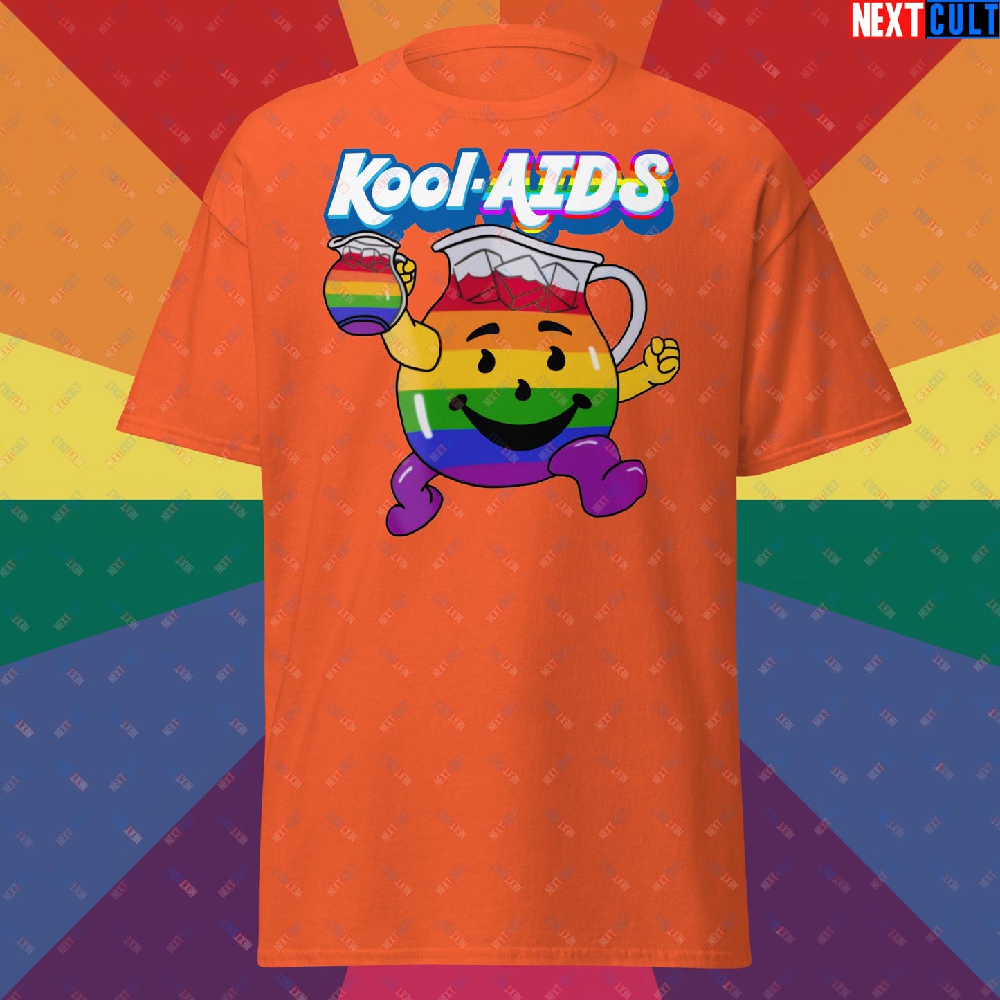 Kool-AIDS Unisex tee Orange T-shirts LGBTQ+ Next Cult Brand