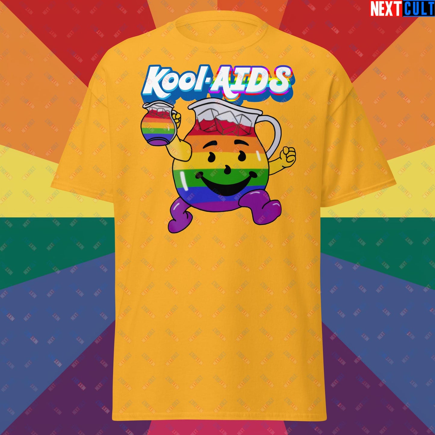 Kool-AIDS Unisex tee Gold T-shirts LGBTQ+ Next Cult Brand
