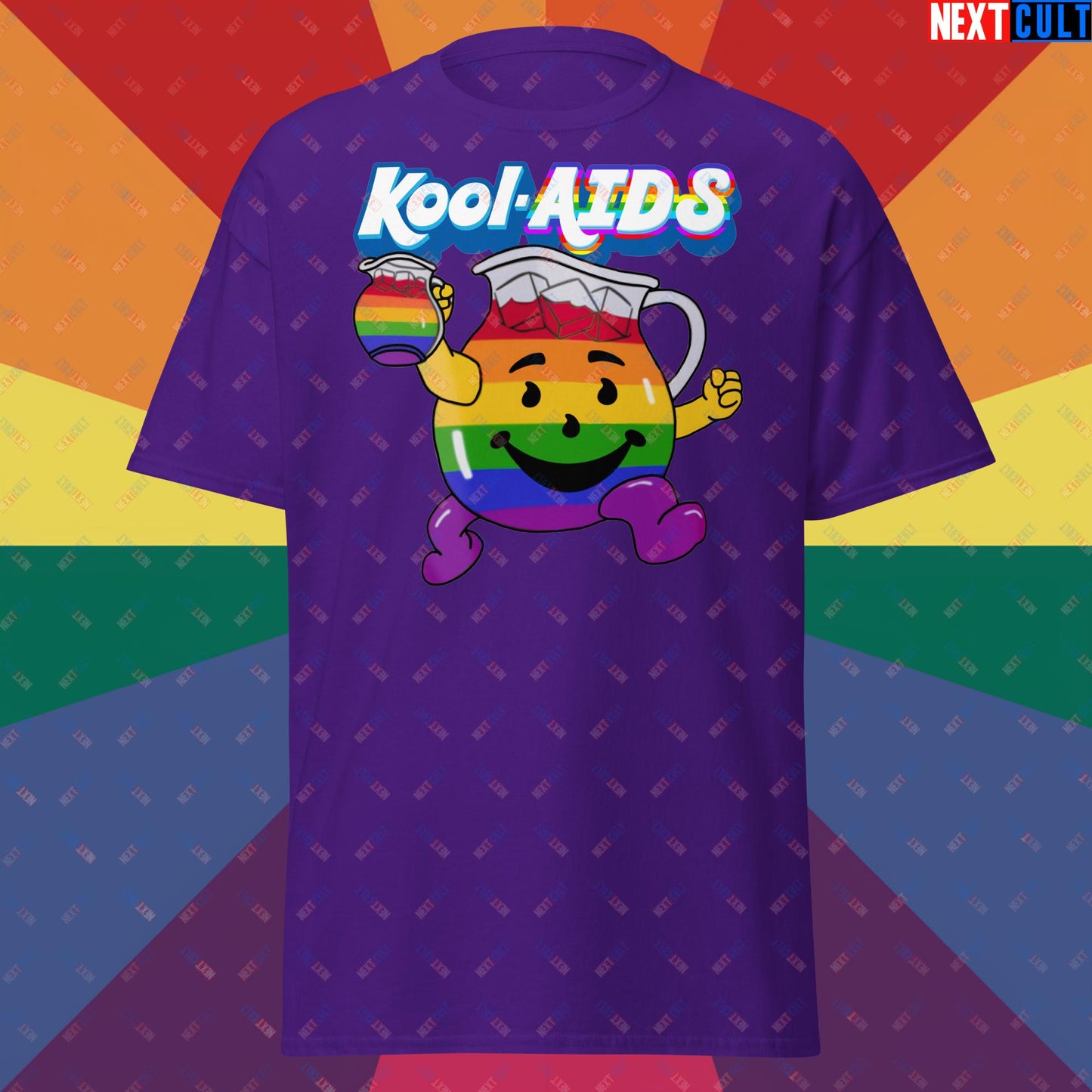 Kool-AIDS Unisex tee Purple T-shirts LGBTQ+ Next Cult Brand