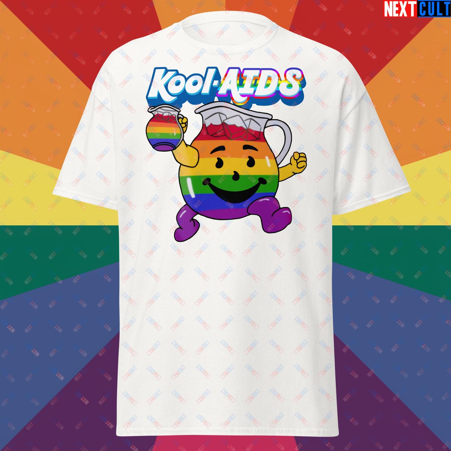 Kool-AIDS Unisex tee White T-shirts LGBTQ+ Next Cult Brand