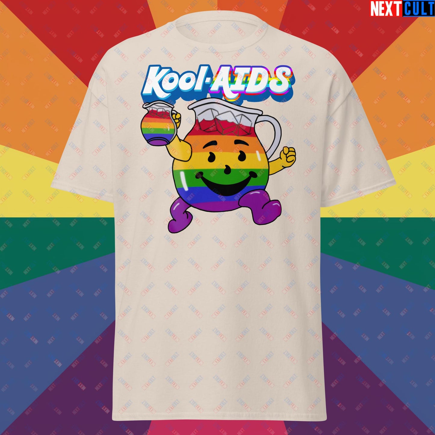 Kool-AIDS Unisex tee Natural T-shirts LGBTQ+ Next Cult Brand