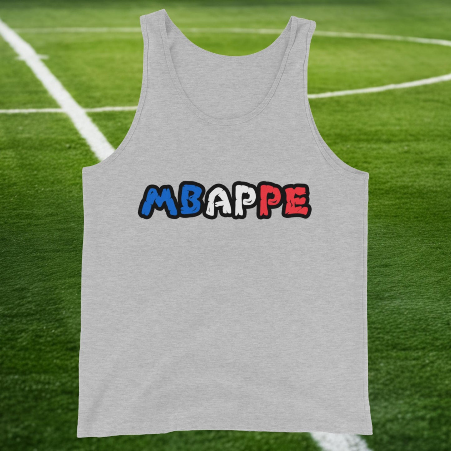 Kylian Mbappe France Euro 2024 Ninja Turtle Funny Football Soccer Tank Top Athletic Heather Tank Tops Football Kylian Mbappe Ninja Turtles Real Madrid Next Cult Brand