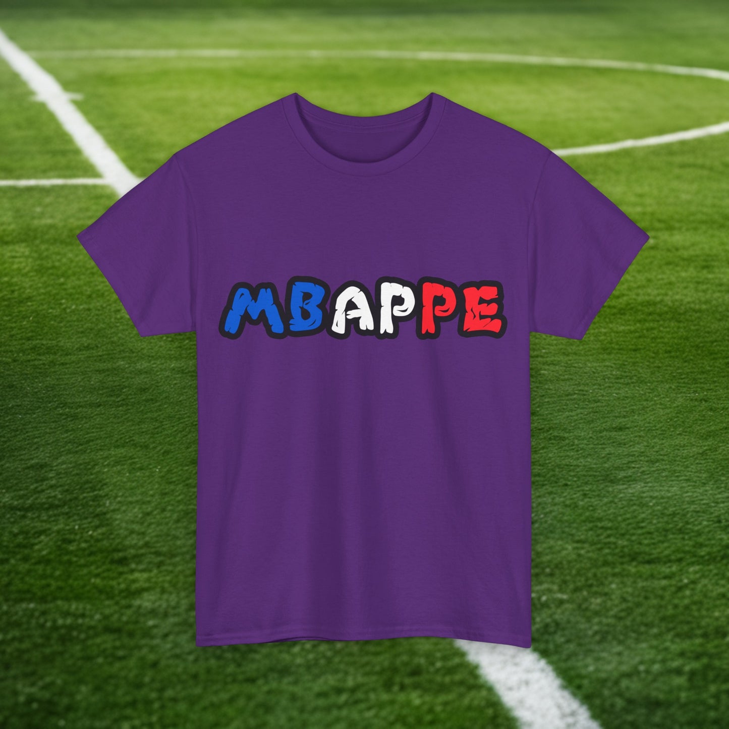 Kylian Mbappe France Euro 2024 Ninja Turtle Funny Football Soccer Unisex Heavy Cotton Tee Purple T-shirts Football Kylian Mbappe Ninja Turtles Real Madrid Printify