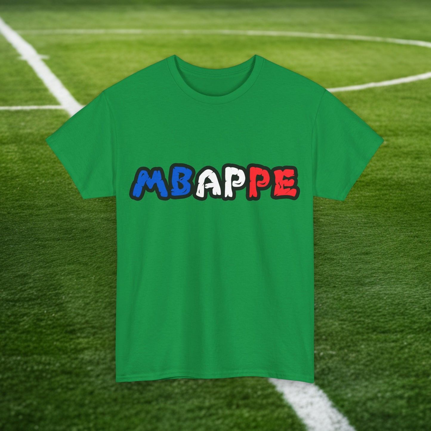 Kylian Mbappe France Euro 2024 Ninja Turtle Funny Football Soccer Unisex Heavy Cotton Tee Irish Green T-shirts Football Kylian Mbappe Ninja Turtles Real Madrid Printify