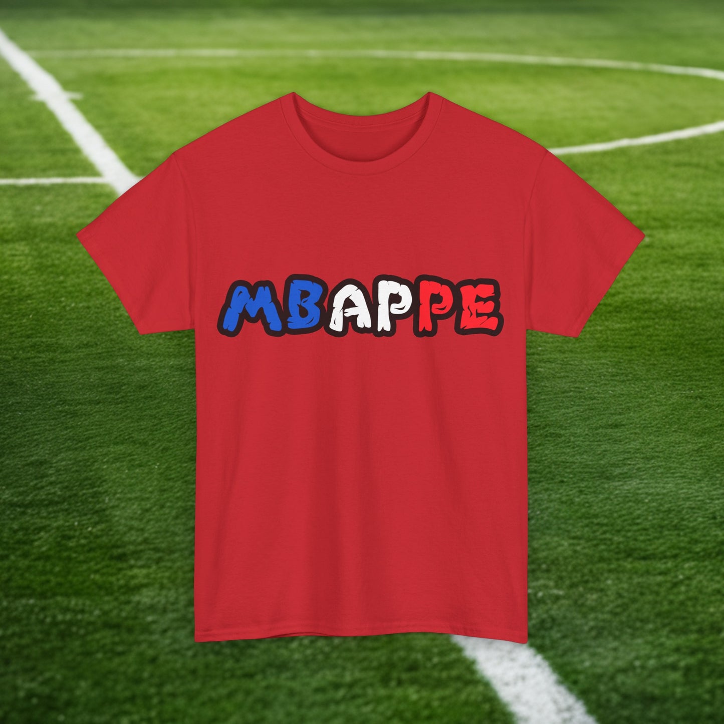Kylian Mbappe France Euro 2024 Ninja Turtle Funny Football Soccer Unisex Heavy Cotton Tee Red T-shirts Football Kylian Mbappe Ninja Turtles Real Madrid Printify
