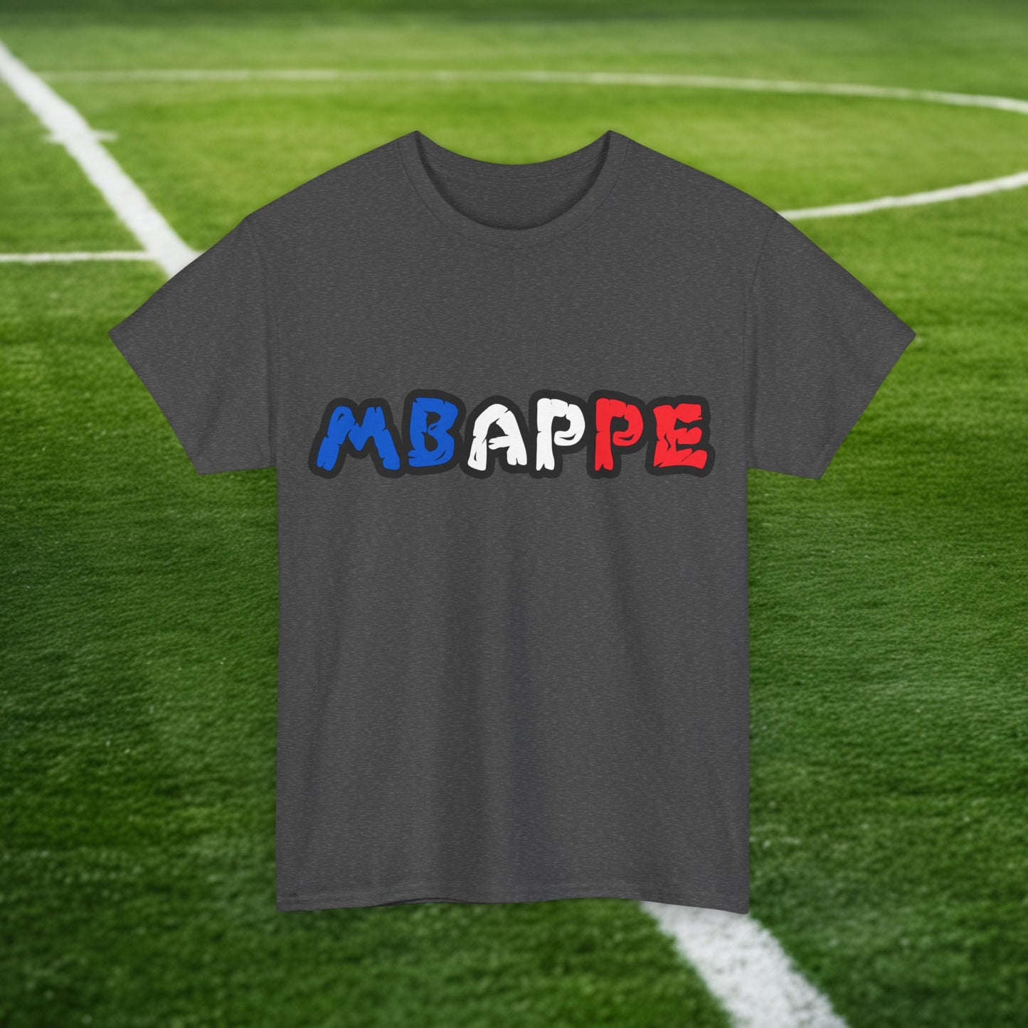 Kylian Mbappe France Euro 2024 Ninja Turtle Funny Football Soccer Unisex Heavy Cotton Tee Dark Heather T-shirts Football Kylian Mbappe Ninja Turtles Real Madrid Printify