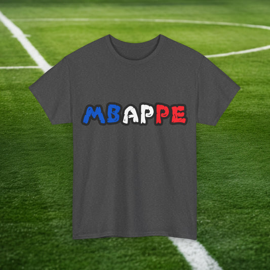 Kylian Mbappe France Euro 2024 Ninja Turtle Funny Football Soccer Unisex Heavy Cotton Tee Dark Heather T-shirts Football Kylian Mbappe Ninja Turtles Real Madrid Printify