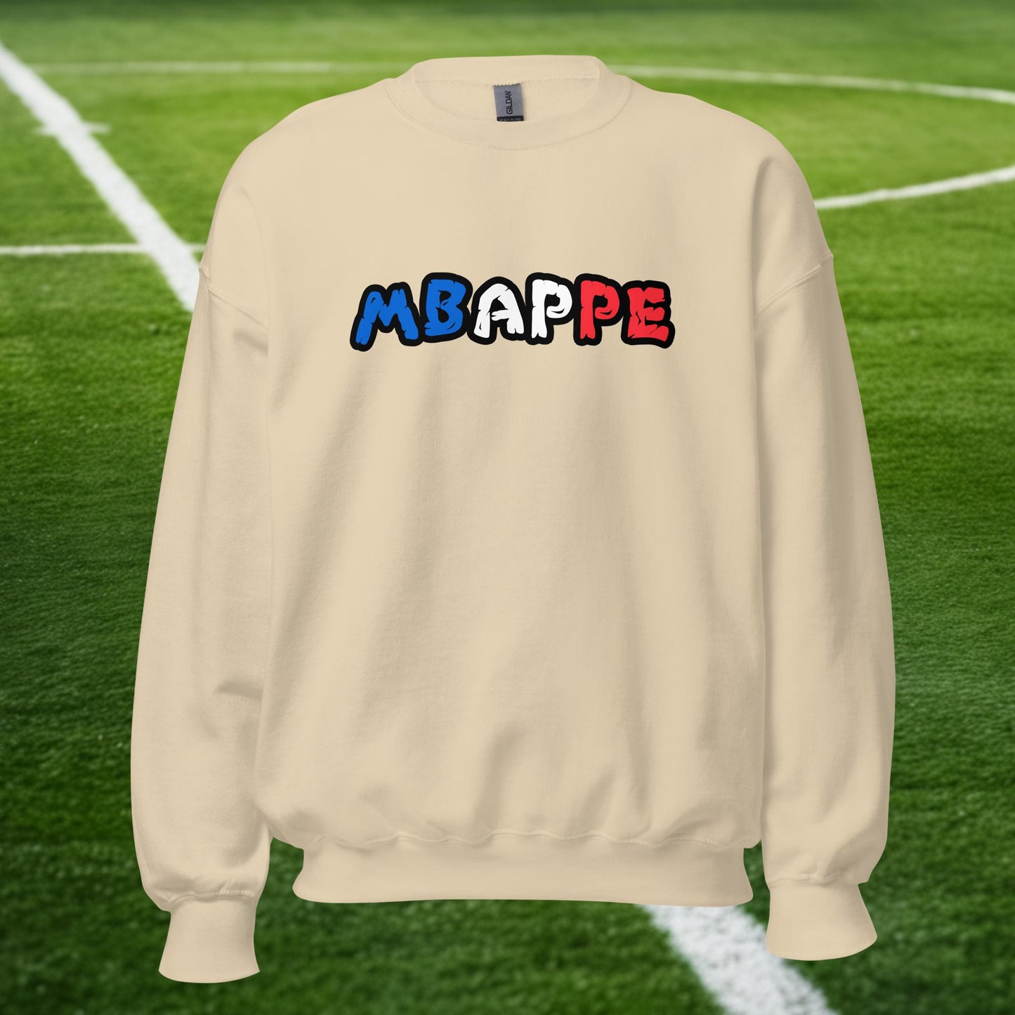Kylian Mbappe France Euro 2024 Ninja Turtle Funny Football Soccer Unisex Sweatshirt Sand Sweatshirts Football Kylian Mbappe Ninja Turtles Real Madrid Next Cult Brand