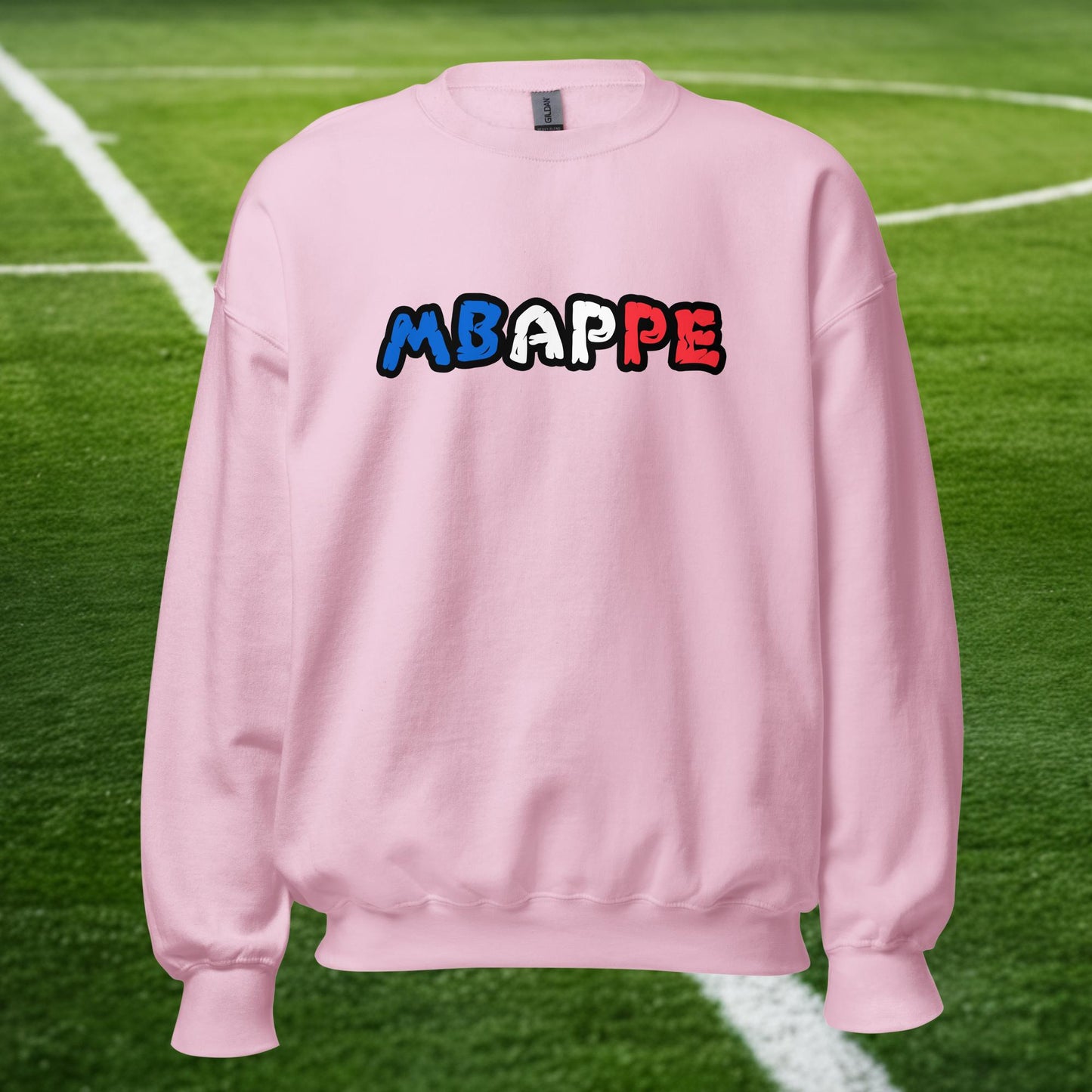 Kylian Mbappe France Euro 2024 Ninja Turtle Funny Football Soccer Unisex Sweatshirt Light Pink Sweatshirts Football Kylian Mbappe Ninja Turtles Real Madrid Next Cult Brand