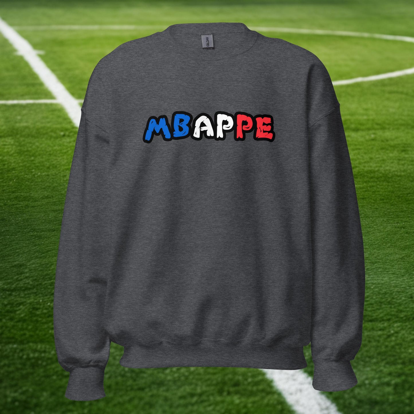 Kylian Mbappe France Euro 2024 Ninja Turtle Funny Football Soccer Unisex Sweatshirt Dark Heather Sweatshirts Football Kylian Mbappe Ninja Turtles Real Madrid Next Cult Brand
