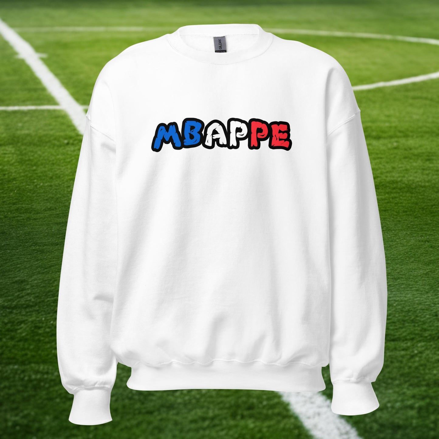 Kylian Mbappe France Euro 2024 Ninja Turtle Funny Football Soccer Unisex Sweatshirt White Sweatshirts Football Kylian Mbappe Ninja Turtles Real Madrid Next Cult Brand