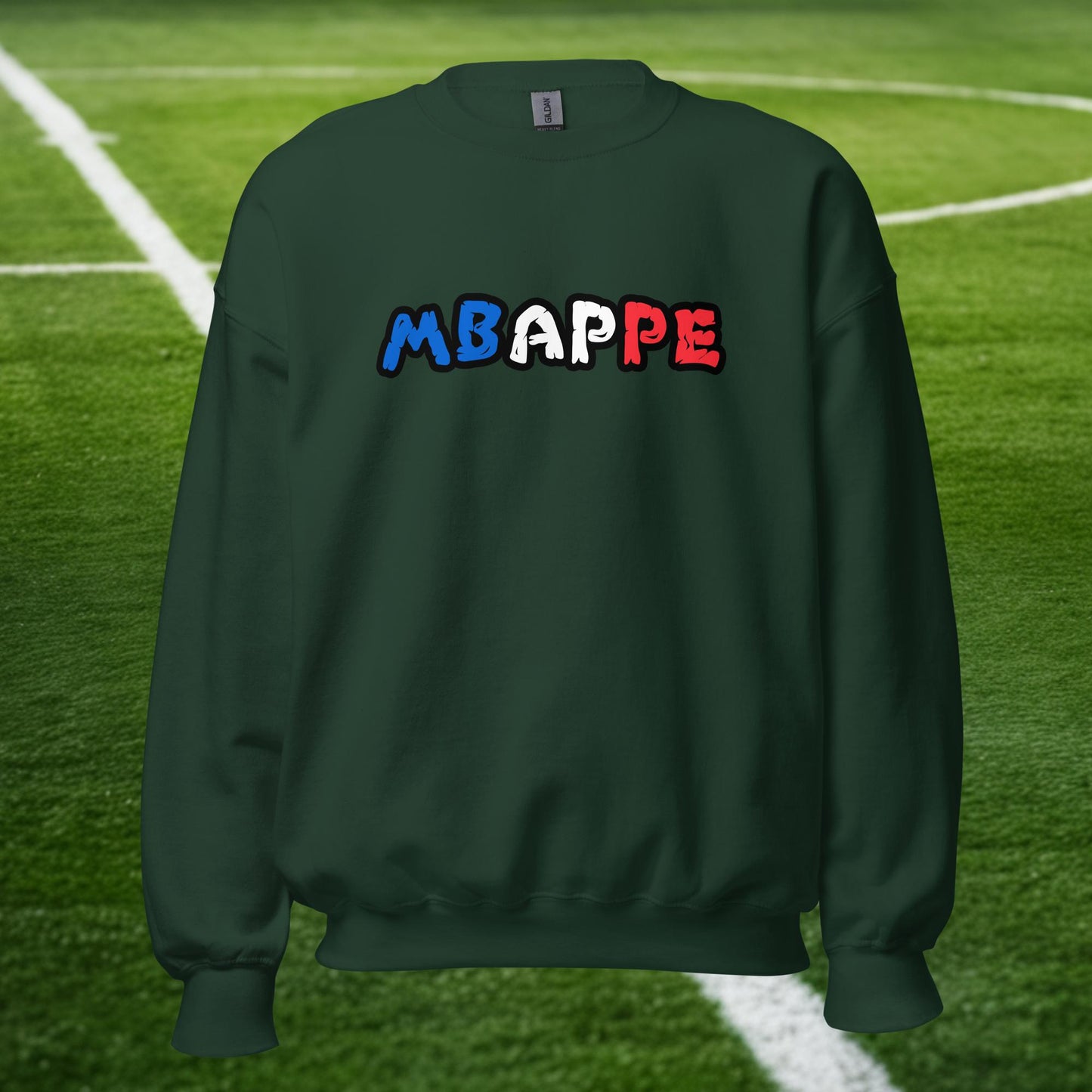 Kylian Mbappe France Euro 2024 Ninja Turtle Funny Football Soccer Unisex Sweatshirt Forest Green Sweatshirts Football Kylian Mbappe Ninja Turtles Real Madrid Next Cult Brand