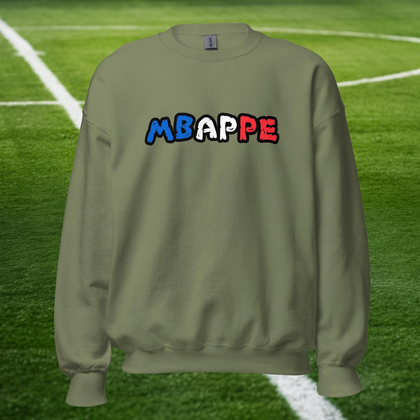 Kylian Mbappe France Euro 2024 Ninja Turtle Funny Football Soccer Unisex Sweatshirt Military Green Sweatshirts Football Kylian Mbappe Ninja Turtles Real Madrid Next Cult Brand
