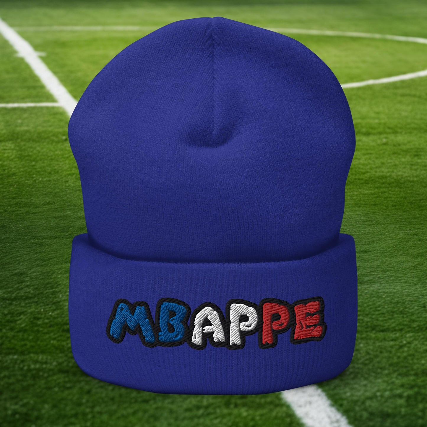 Kylian Mbappe Ninja Turtle Funny Football Euro 2024 France Soccer Cuffed Beanie Royal Hats Football Kylian Mbappe Ninja Turtles Real Madrid Next Cult Brand