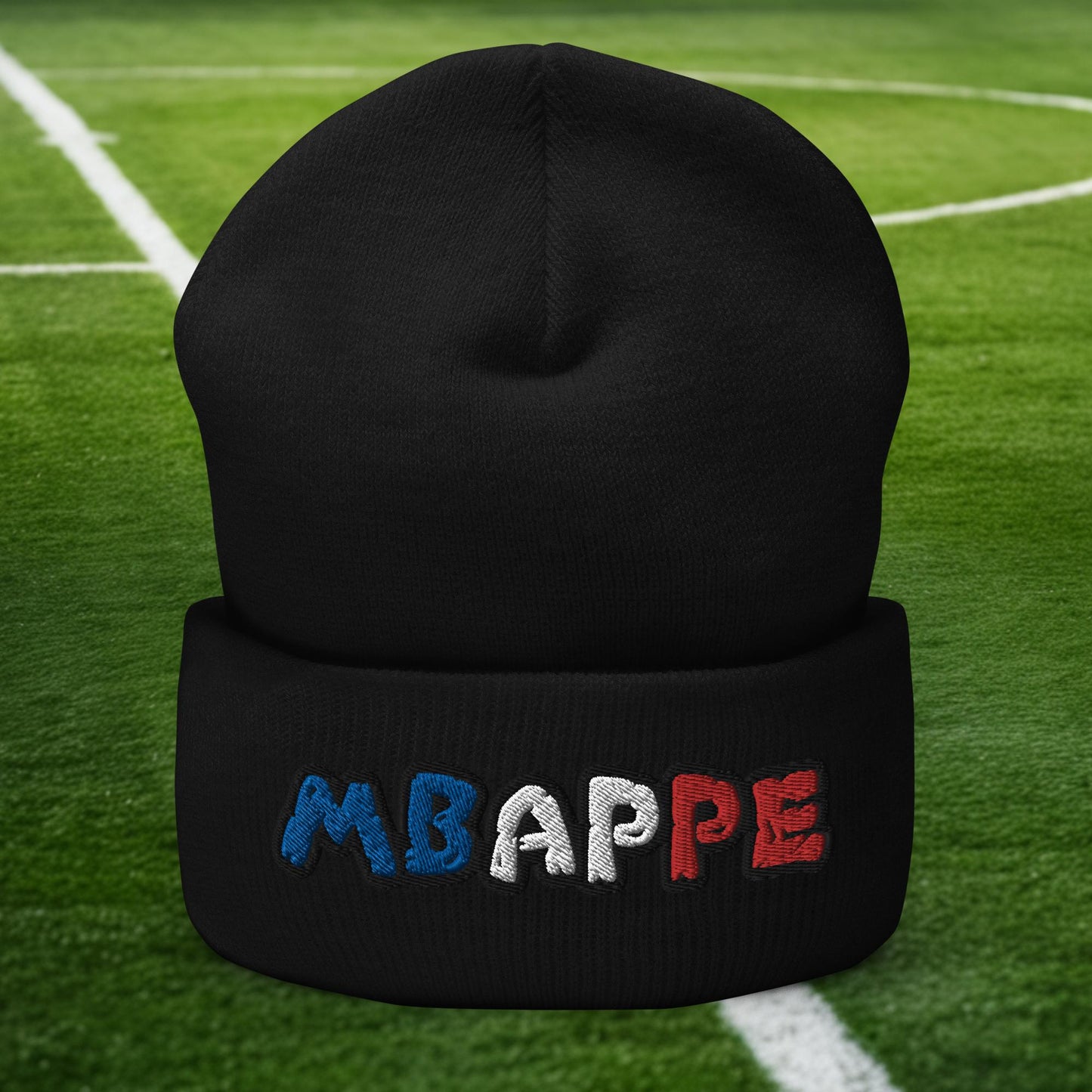 Kylian Mbappe Ninja Turtle Funny Football Euro 2024 France Soccer Cuffed Beanie Black Hats Football Kylian Mbappe Ninja Turtles Real Madrid Next Cult Brand