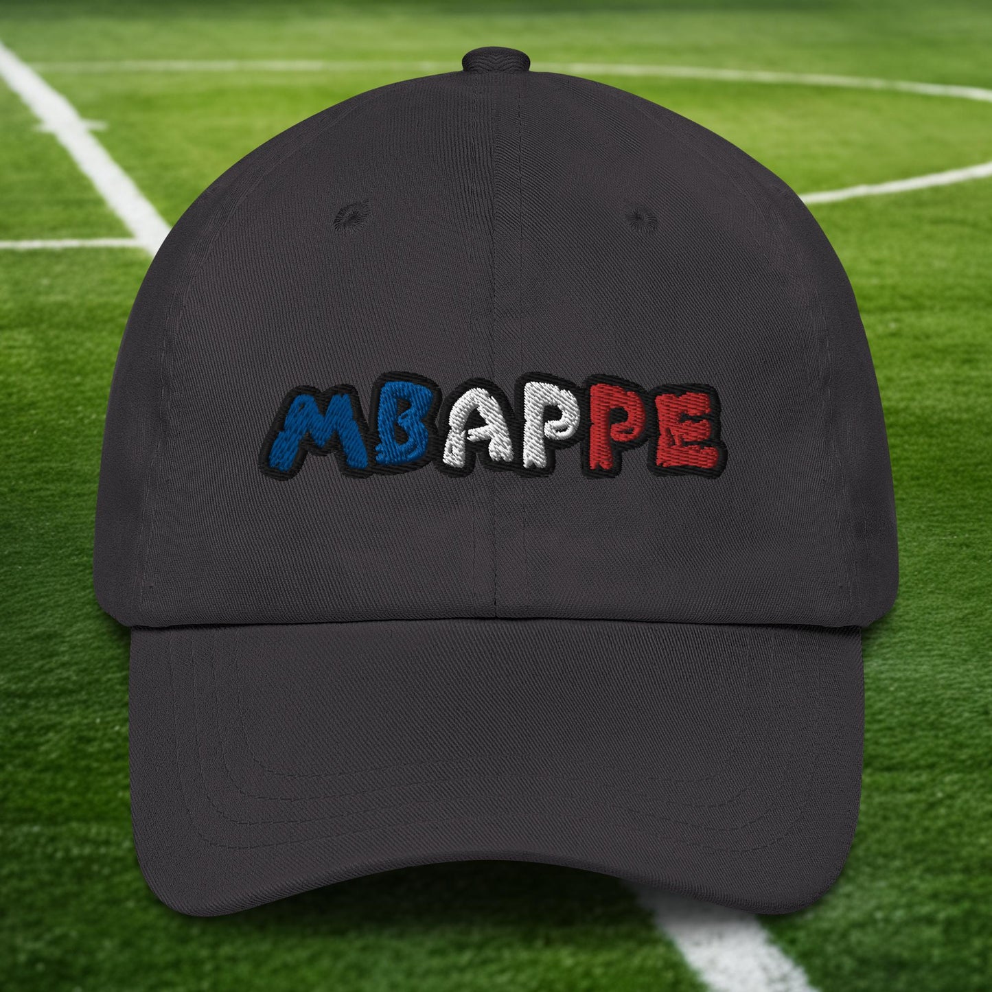 Kylian Mbappe Ninja Turtle Funny Football Euro 2024 France Soccer Dad hat Dark Grey Hats Football Kylian Mbappe Ninja Turtles Real Madrid Next Cult Brand
