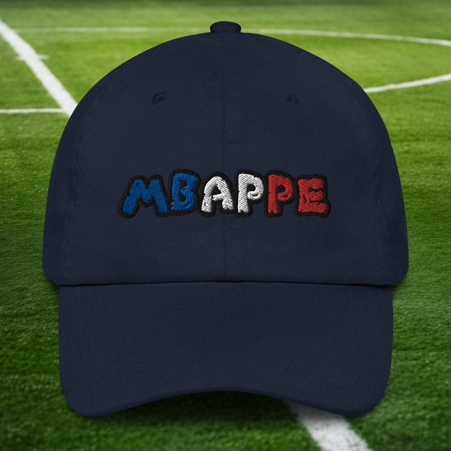Kylian Mbappe Ninja Turtle Funny Football Euro 2024 France Soccer Dad hat Navy Hats Football Kylian Mbappe Ninja Turtles Real Madrid Next Cult Brand