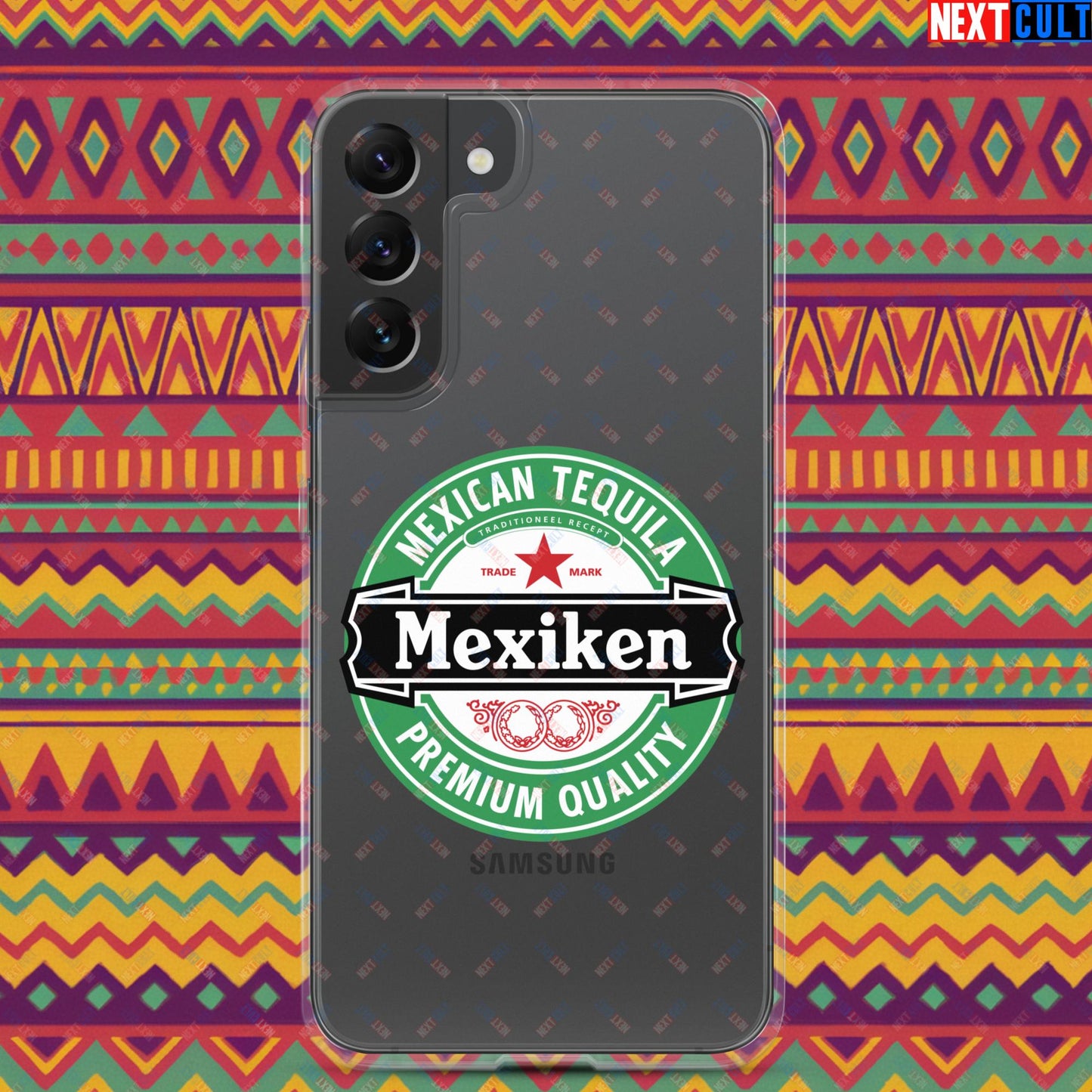 Mexiken Mexican Tequila Funny Heineken Beer Meme Clear Case for Samsung Samsung Galaxy S22 Plus Mobile Phone Cases Mexico Next Cult Brand