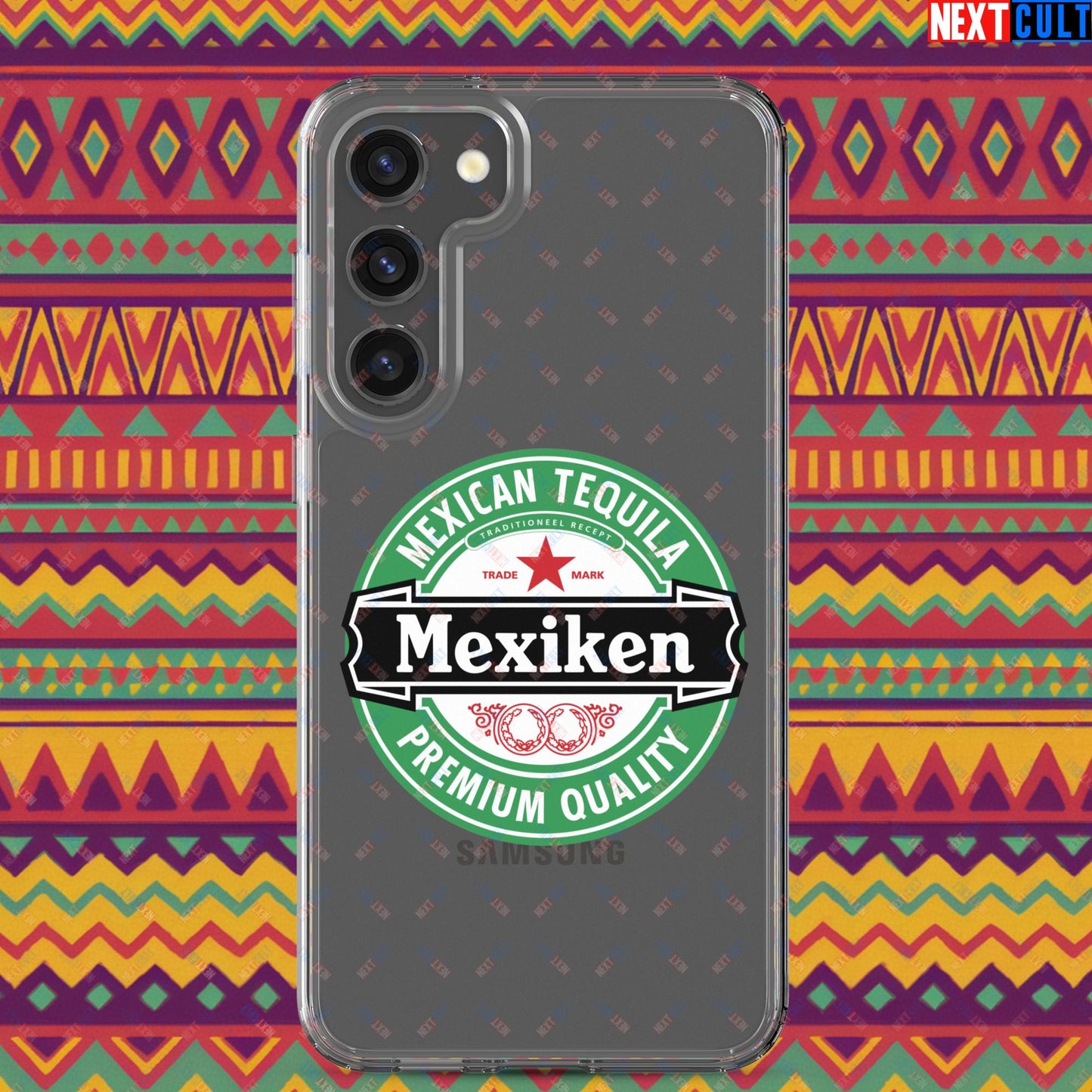 Mexiken Mexican Tequila Funny Heineken Beer Meme Clear Case for Samsung Samsung Galaxy S23 Plus Mobile Phone Cases Mexico Next Cult Brand