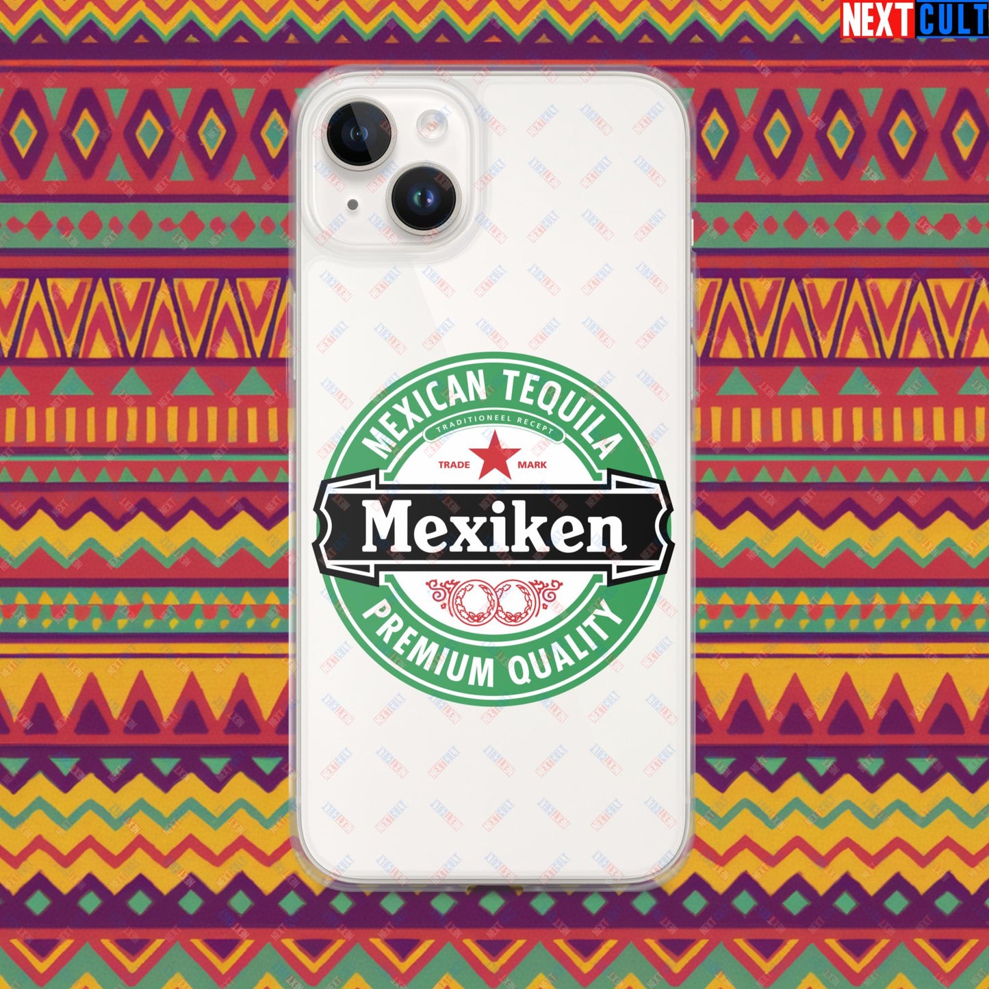 Mexiken Mexican Tequila Funny Heineken Beer Meme Clear Case for iPhone iPhone 14 Plus Mobile Phone Cases Mexico Next Cult Brand