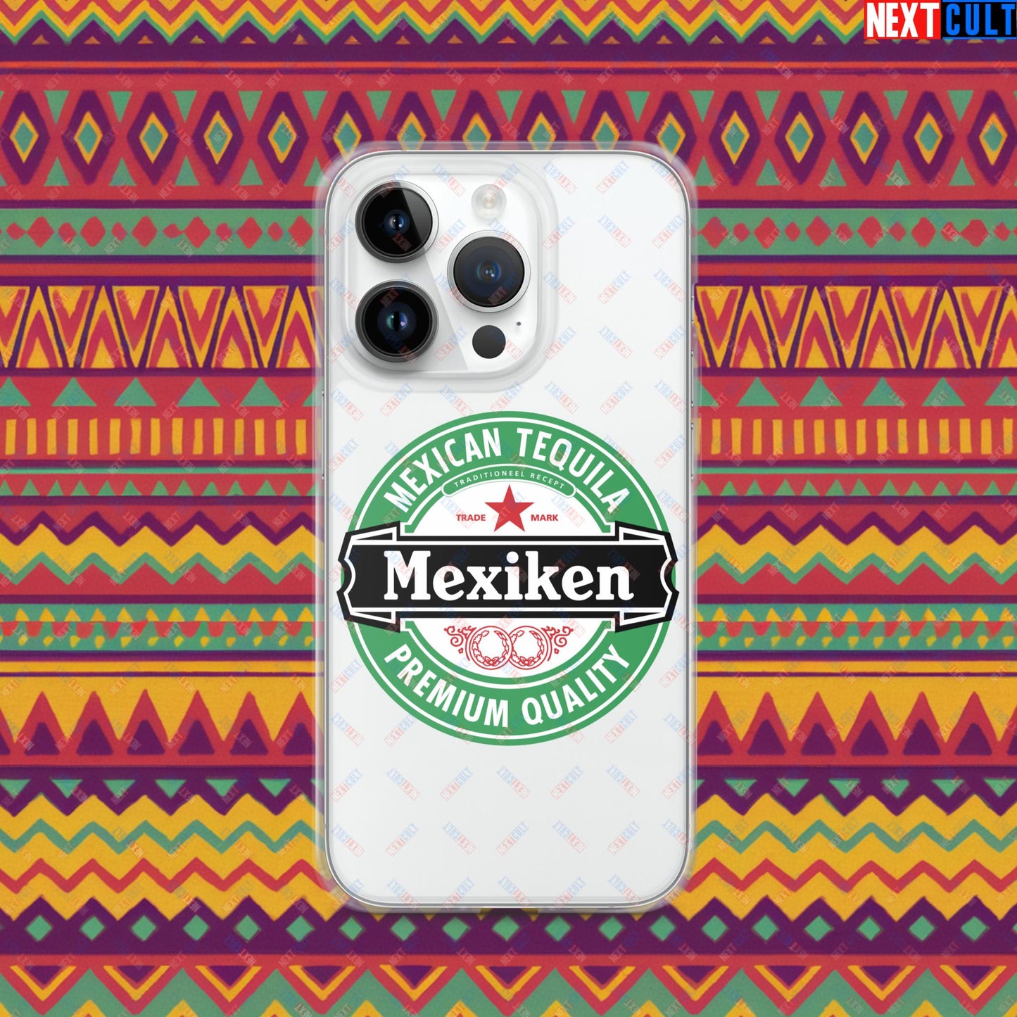 Mexiken Mexican Tequila Funny Heineken Beer Meme Clear Case for iPhone iPhone 14 Pro Mobile Phone Cases Mexico Next Cult Brand