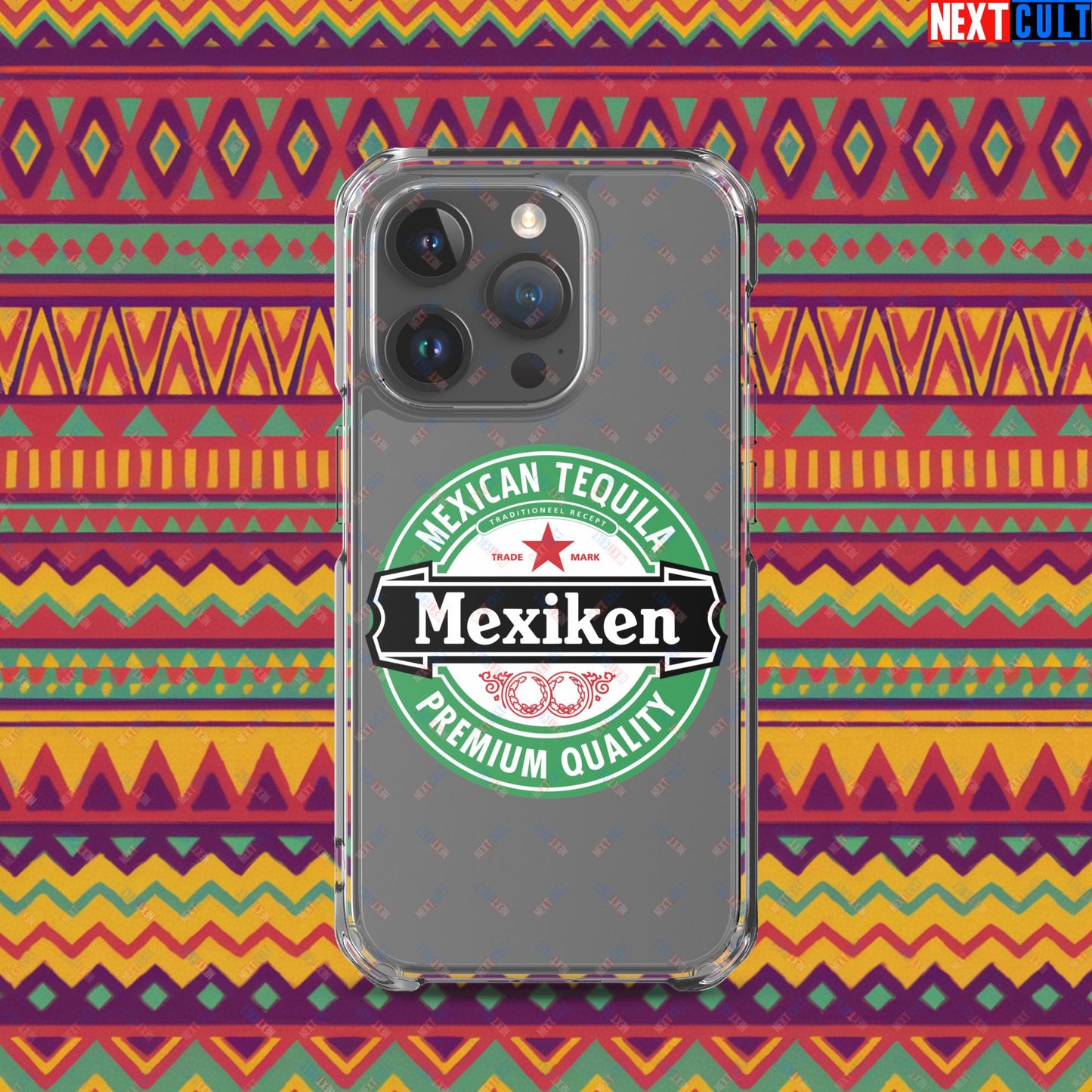 Mexiken Mexican Tequila Funny Heineken Beer Meme Clear Case for iPhone iPhone 15 Pro Mobile Phone Cases Mexico Next Cult Brand