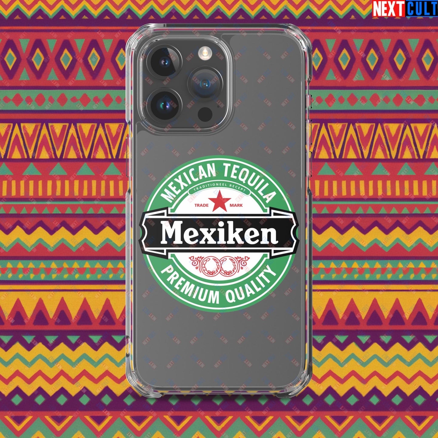 Mexiken Mexican Tequila Funny Heineken Beer Meme Clear Case for iPhone iPhone 15 Pro Max Mobile Phone Cases Mexico Next Cult Brand