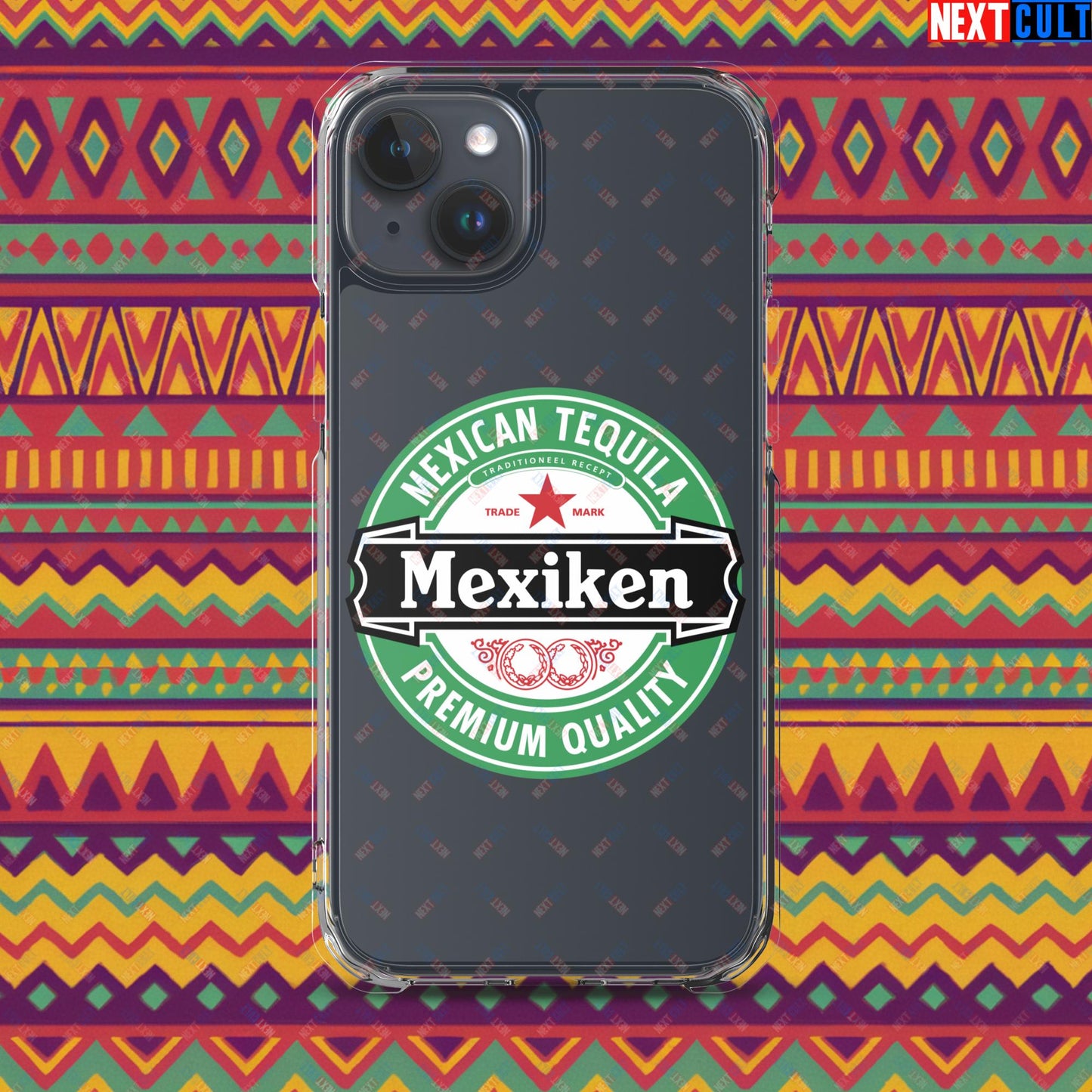 Mexiken Mexican Tequila Funny Heineken Beer Meme Clear Case for iPhone iPhone 15 Plus Mobile Phone Cases Mexico Next Cult Brand